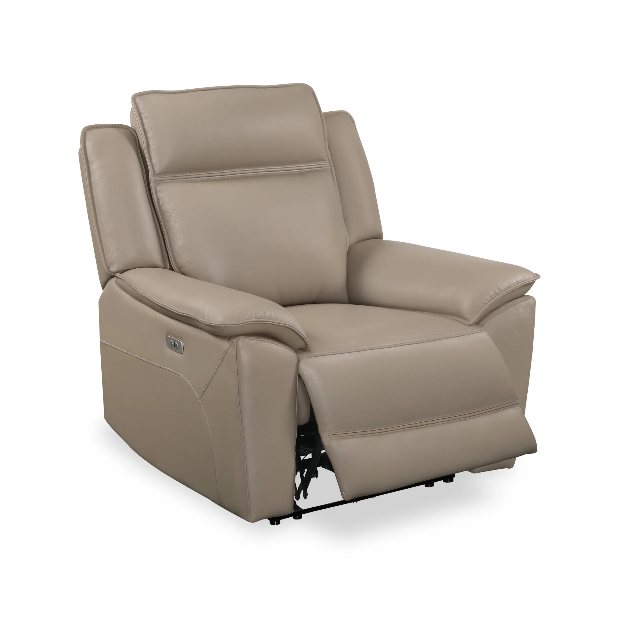 Alden Power Leather Recliner Armchair - Image 3