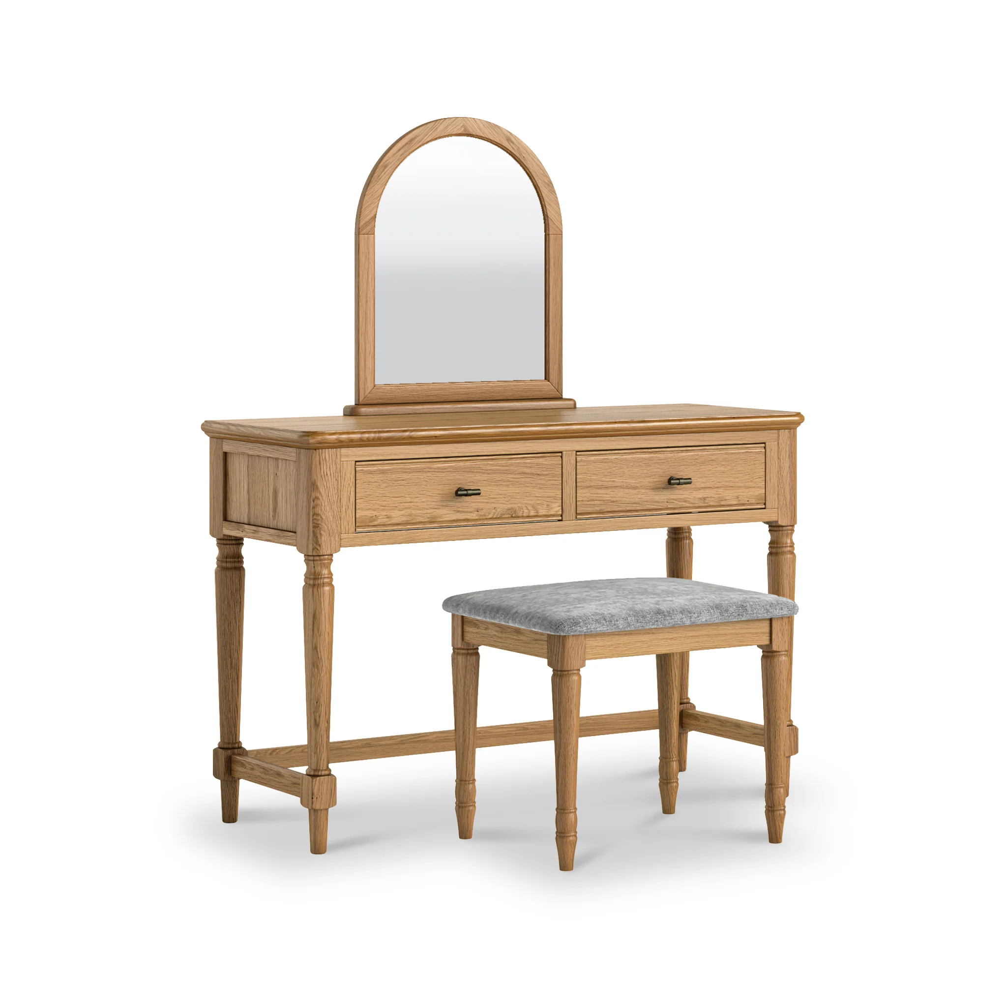 Alderley Oak Dressing Table Stool - Image 11