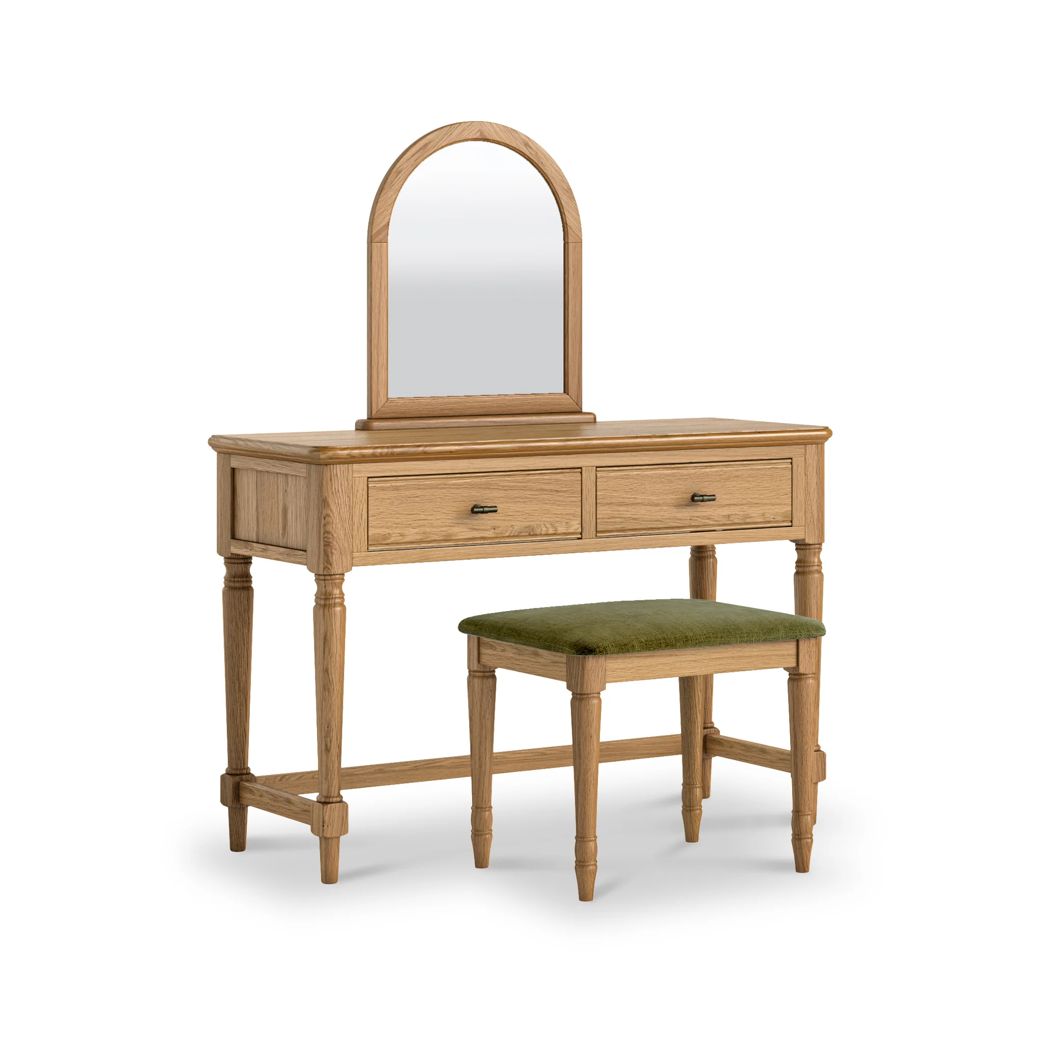 Alderley Oak Dressing Table Stool - Image 3