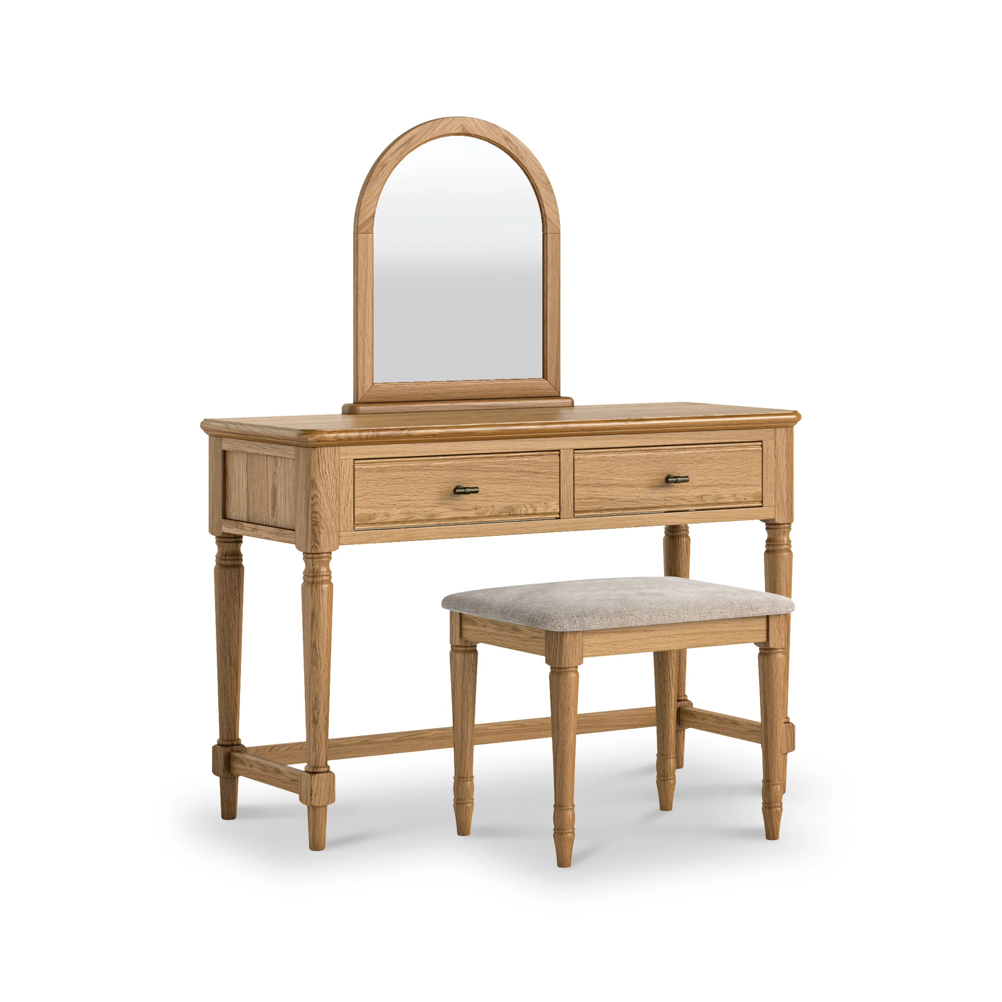 Alderley Oak Dressing Table Stool - Image 7