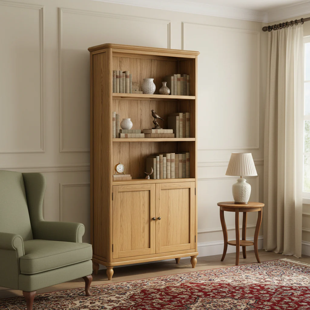 Alderley Oak Large Bookcase - Image 2