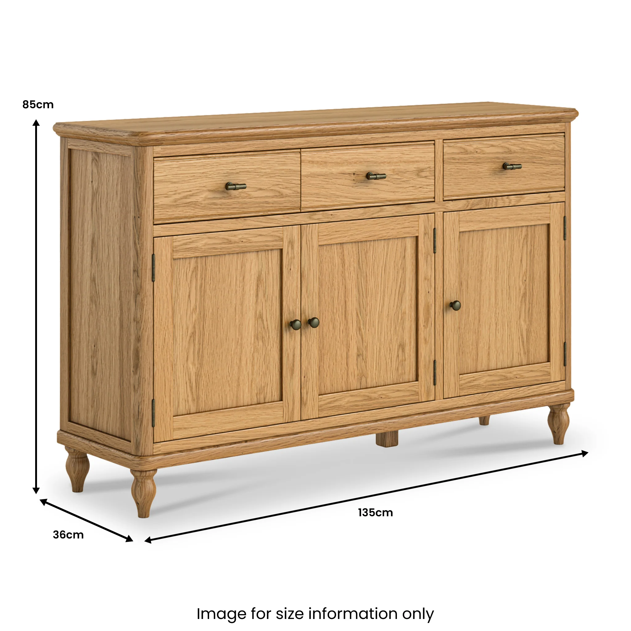 Alderley Oak Large Sideboard - Image 5