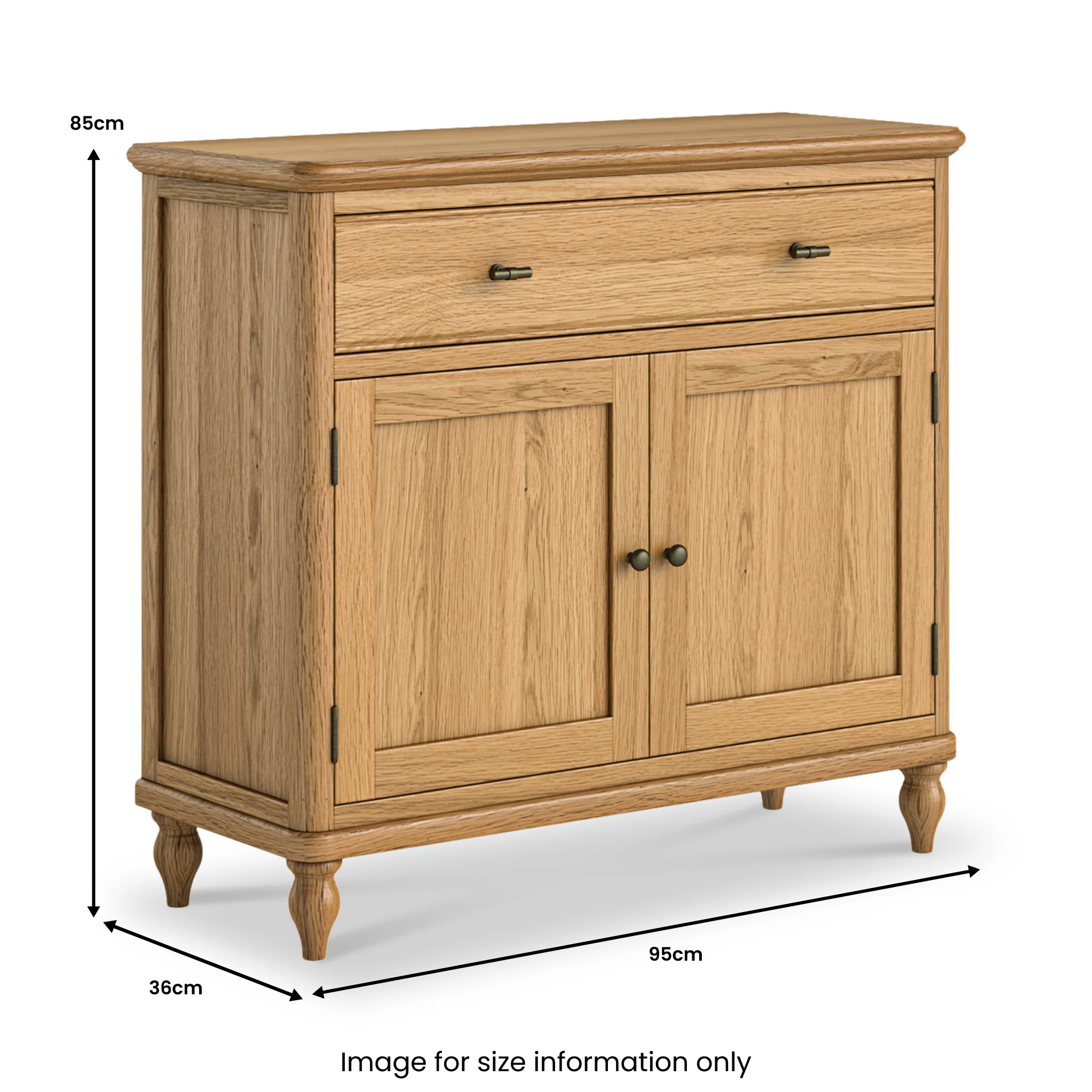 Alderley Oak Small Sideboard - Image 5