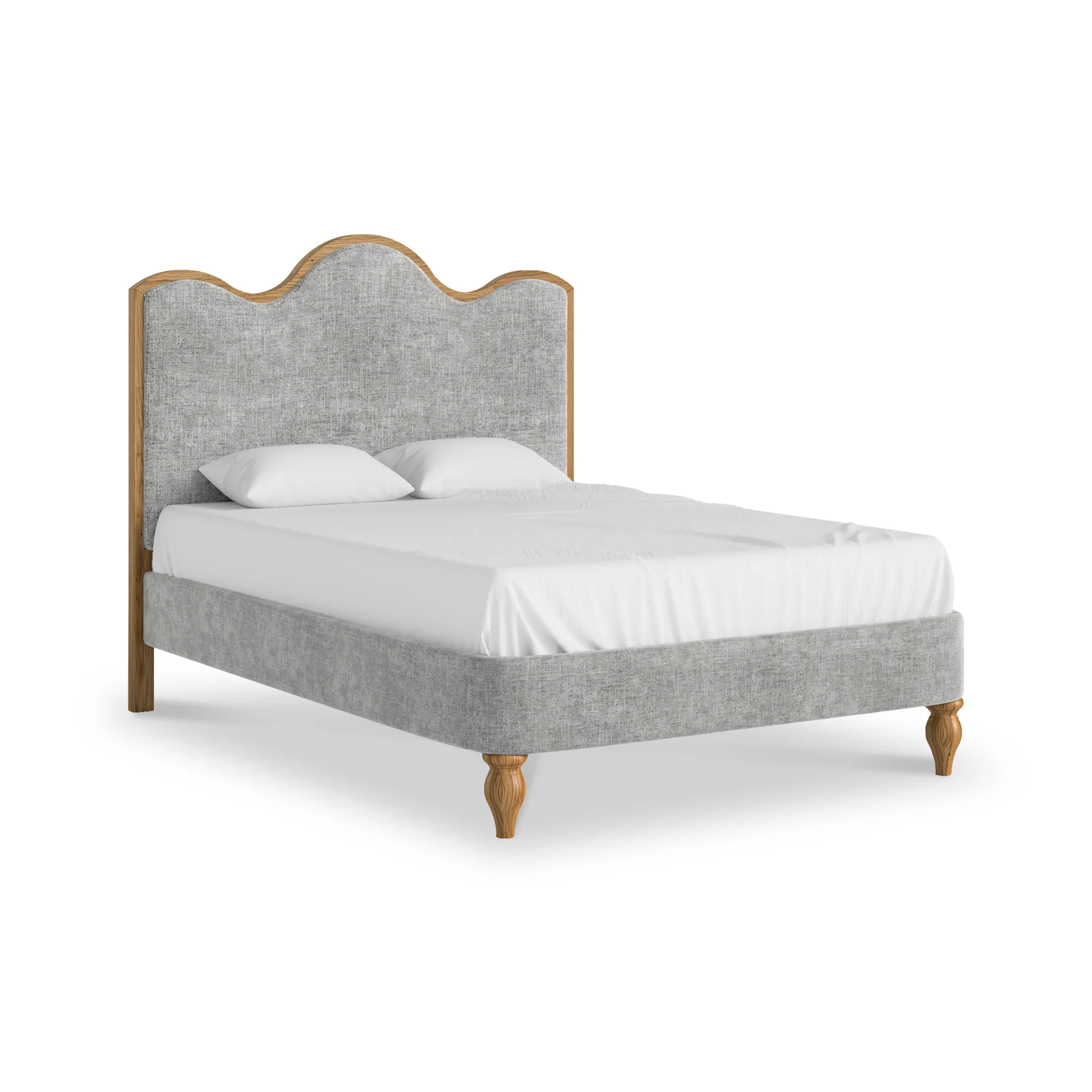 Alderley Oak Upholstered Bed Frame - Image 11