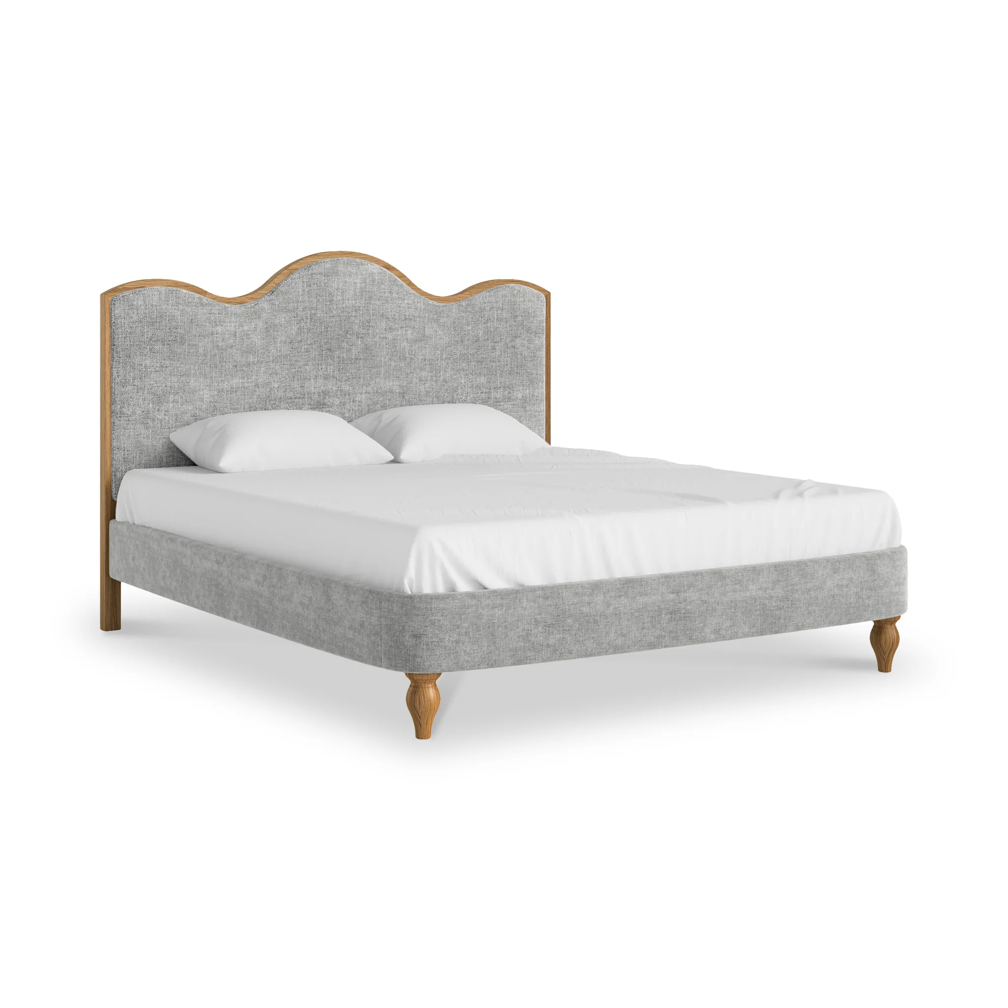 Alderley Oak Upholstered Bed Frame - Image 12