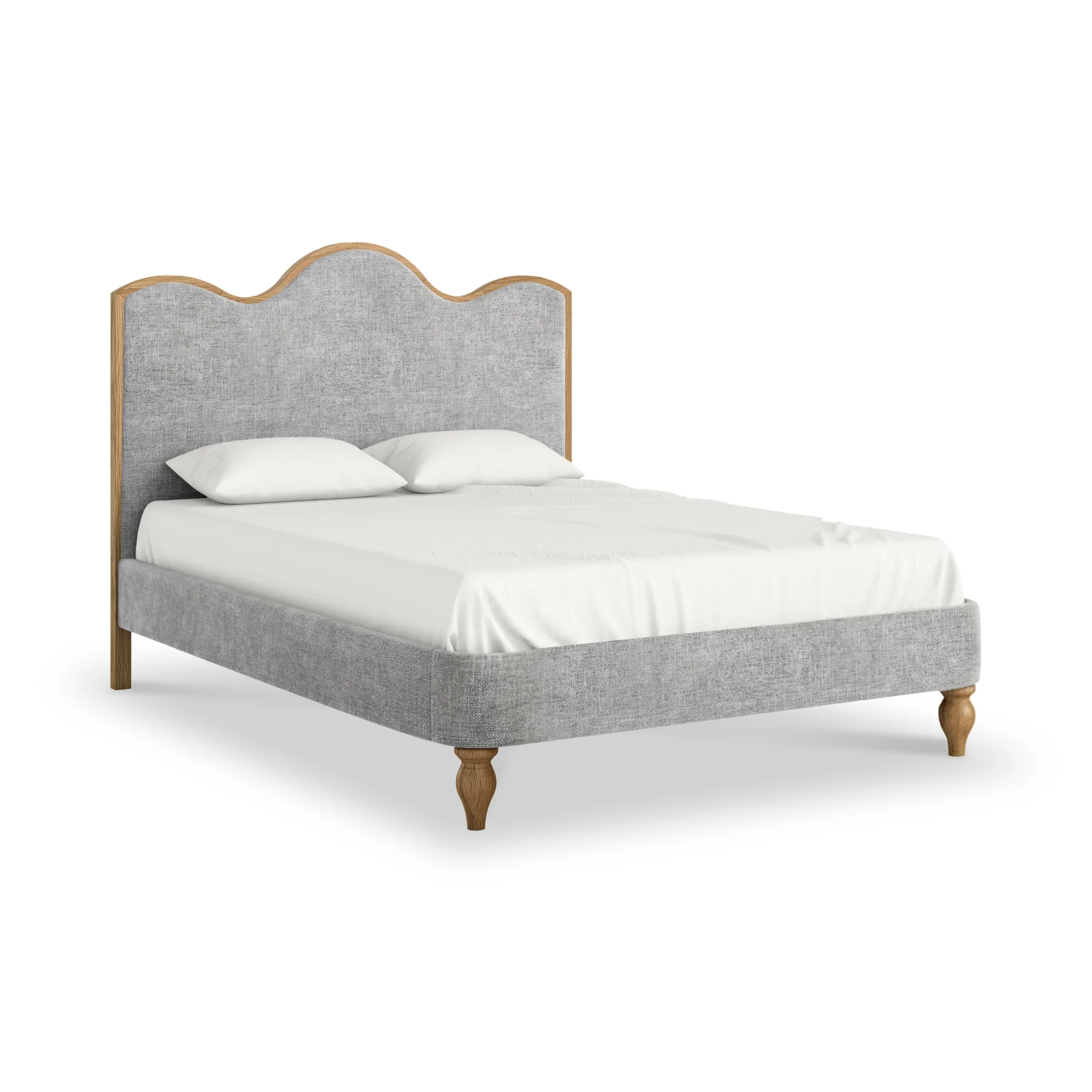Alderley Oak Upholstered Bed Frame - Image 13