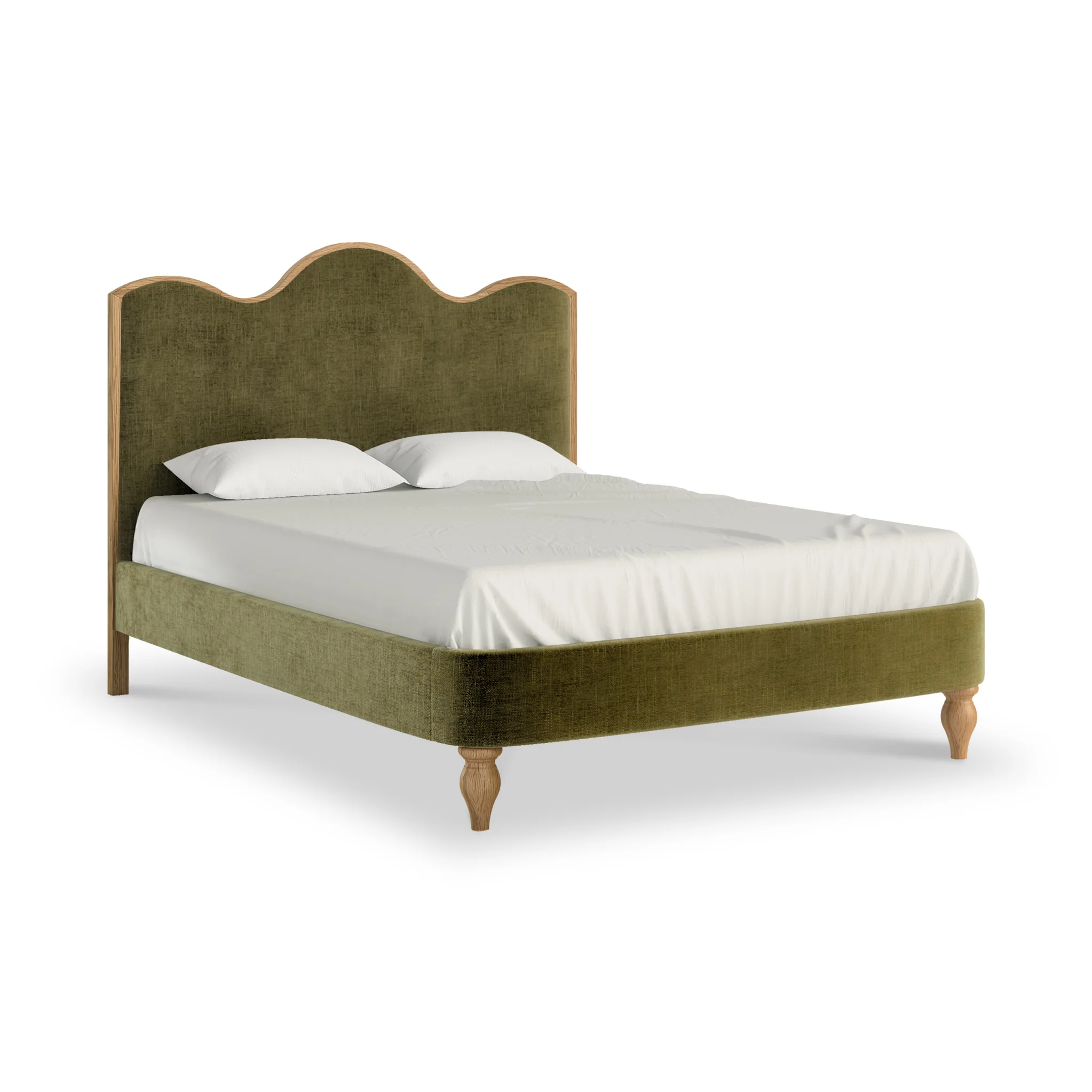 Alderley Oak Upholstered Bed Frame - Image 3