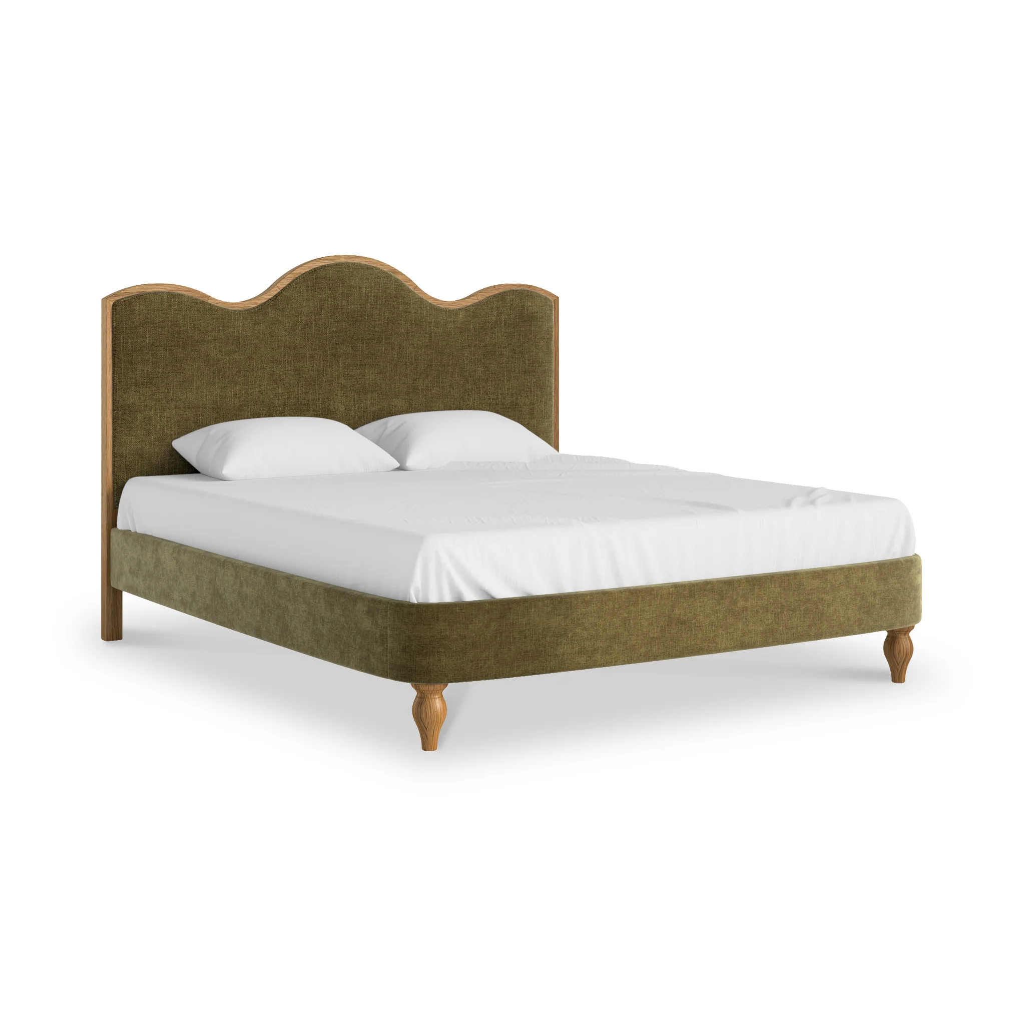 Alderley Oak Upholstered Bed Frame - Image 4