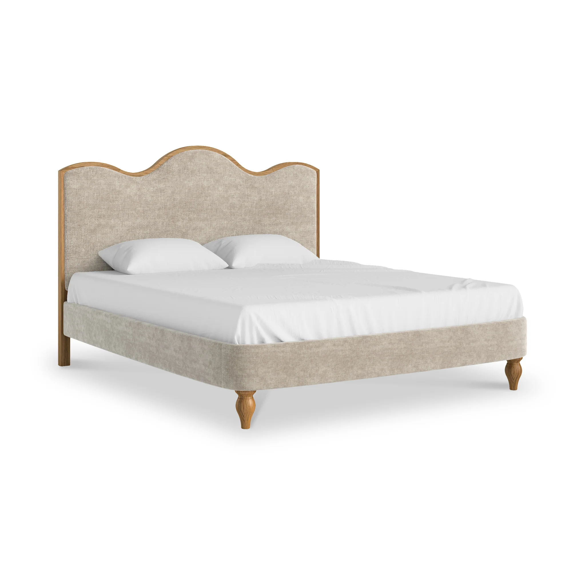 Alderley Oak Upholstered Bed Frame - Image 7