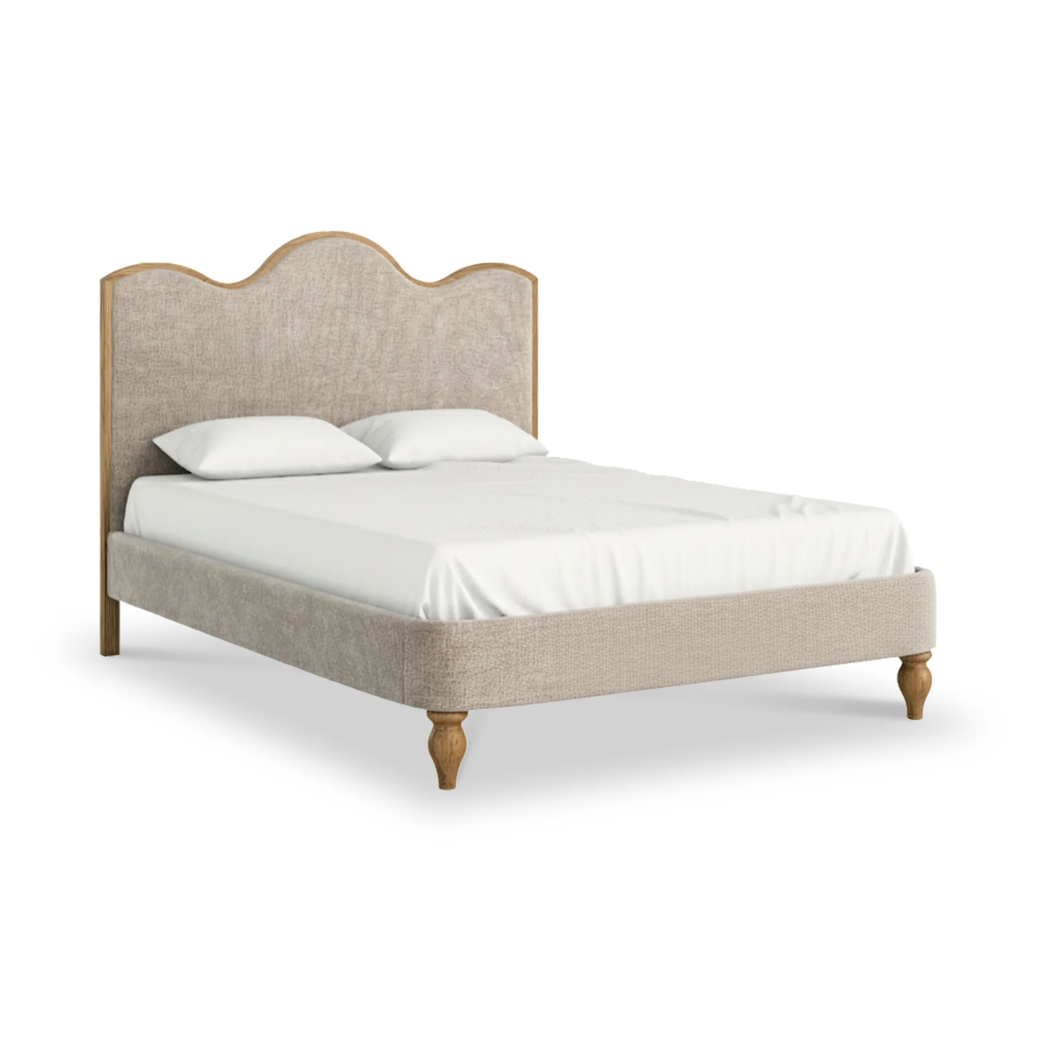 Alderley Oak Upholstered Bed Frame - Image 8