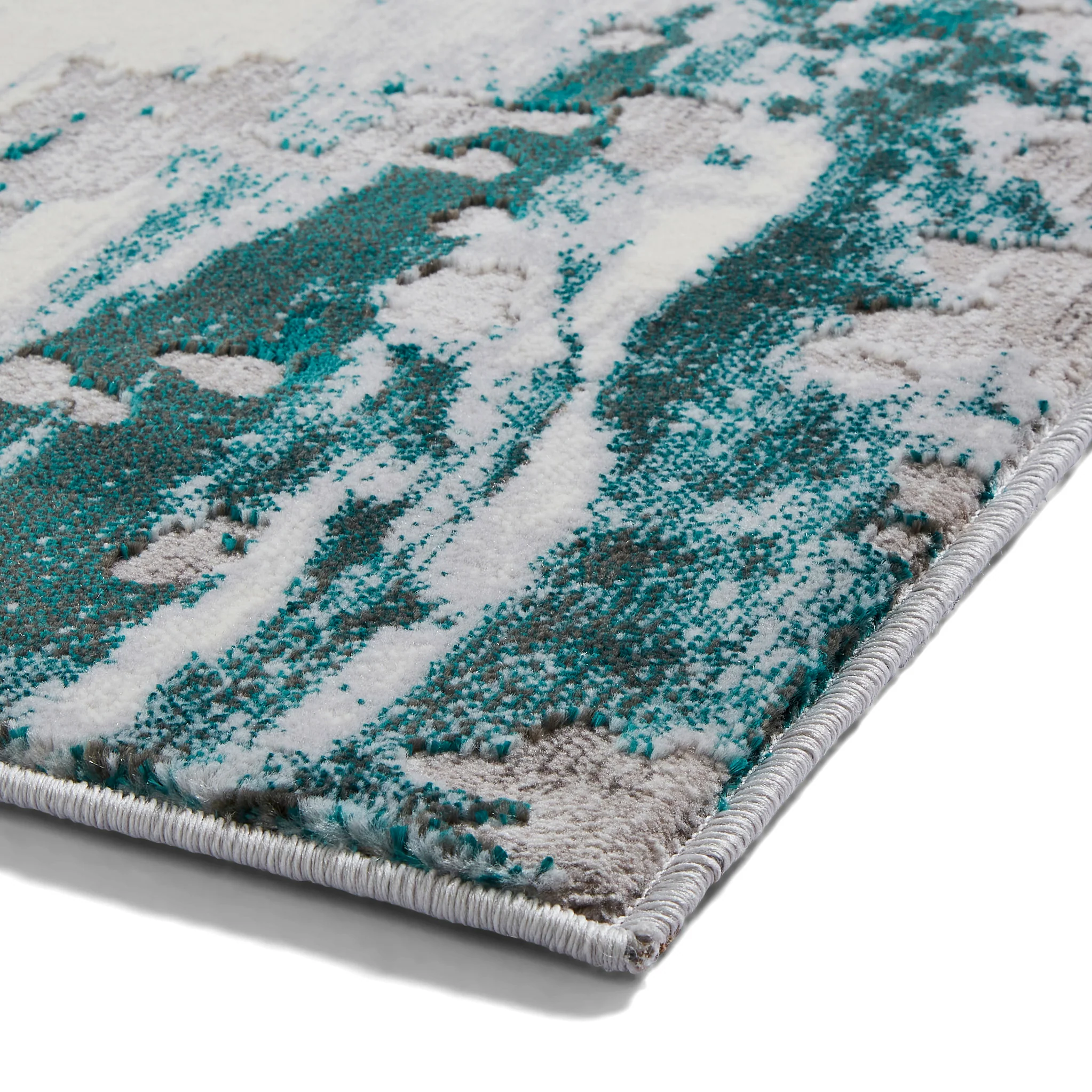 Aldrin Distressed Metallic Effect Rug - Image 13