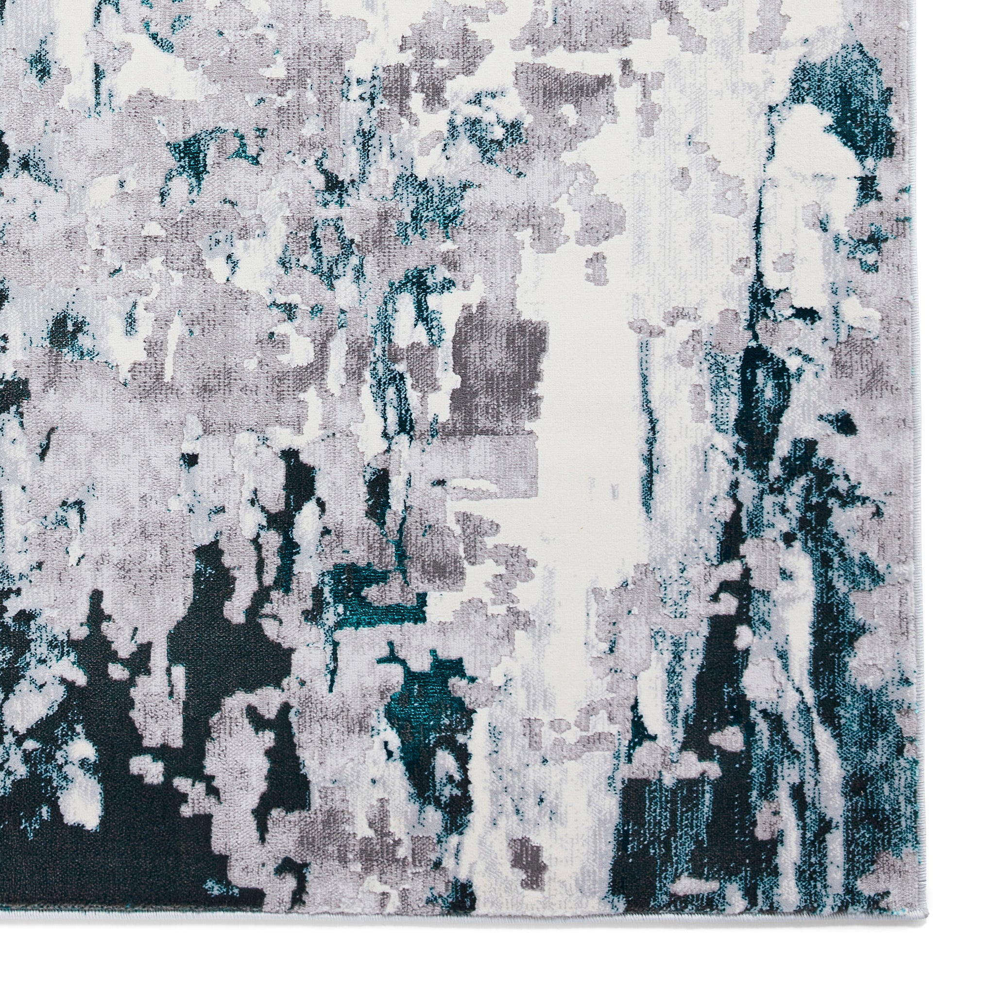 Aldrin Distressed Metallic Effect Rug - Image 15