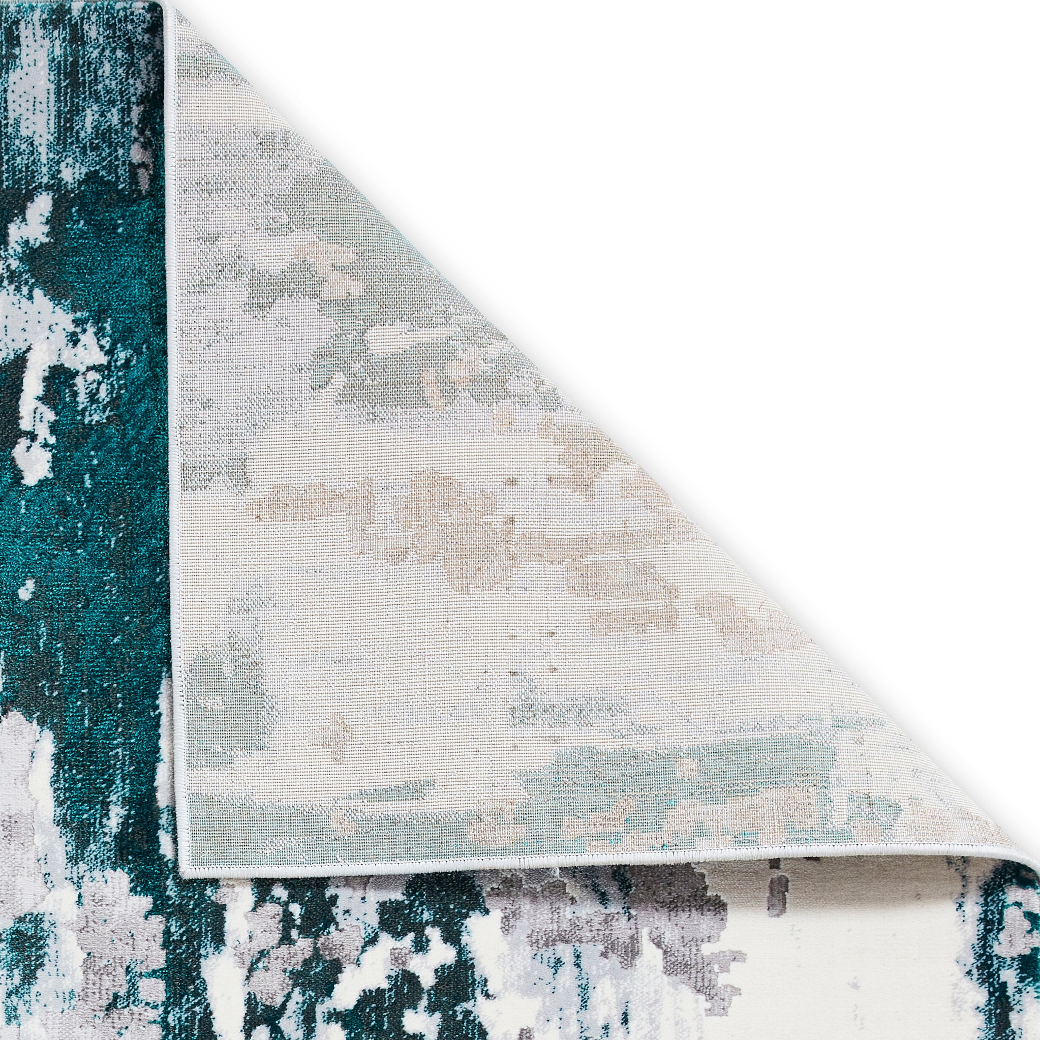 Aldrin Distressed Metallic Effect Rug - Image 16