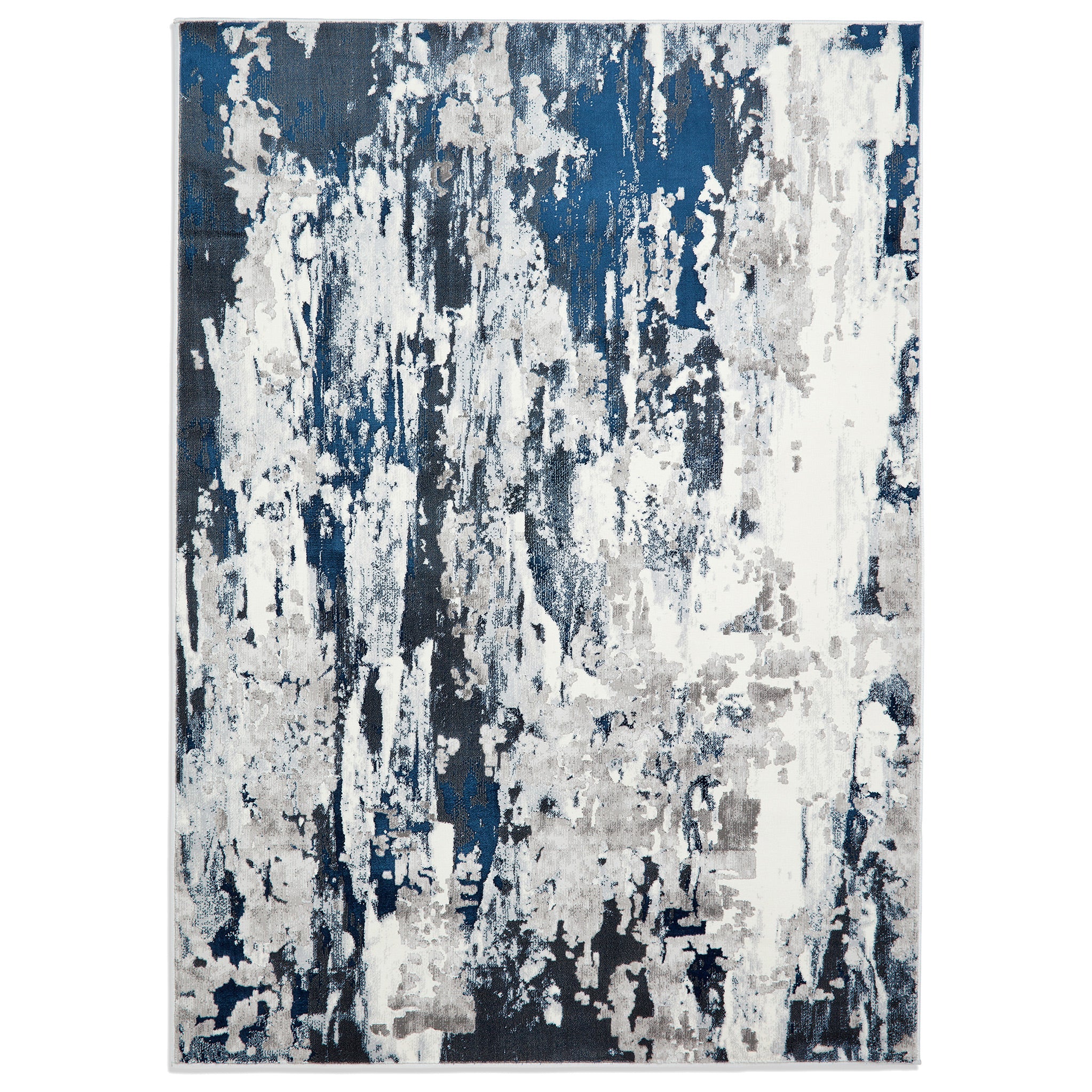 Aldrin Distressed Metallic Effect Rug - Image 17
