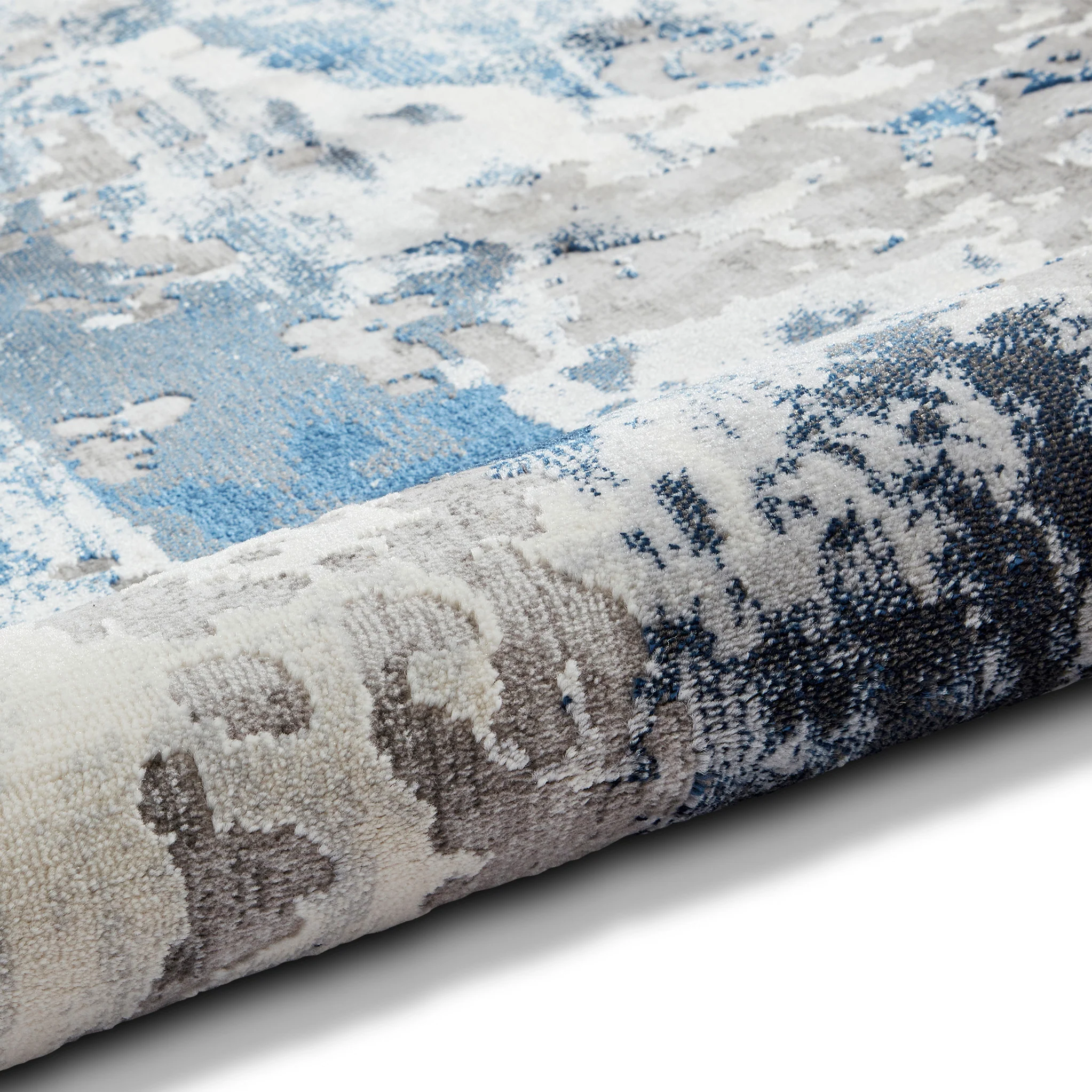 Aldrin Distressed Metallic Effect Rug - Image 20