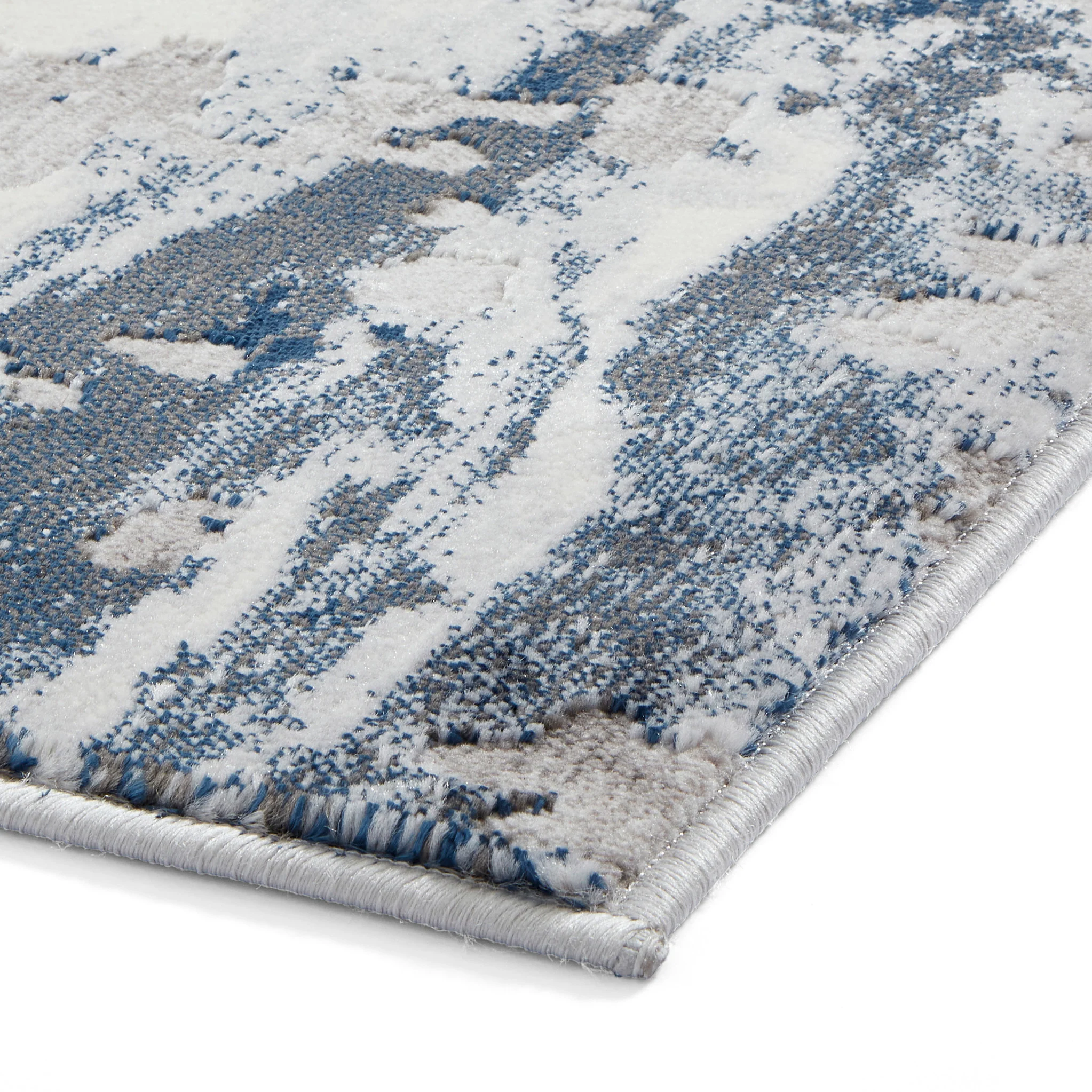 Aldrin Distressed Metallic Effect Rug - Image 21