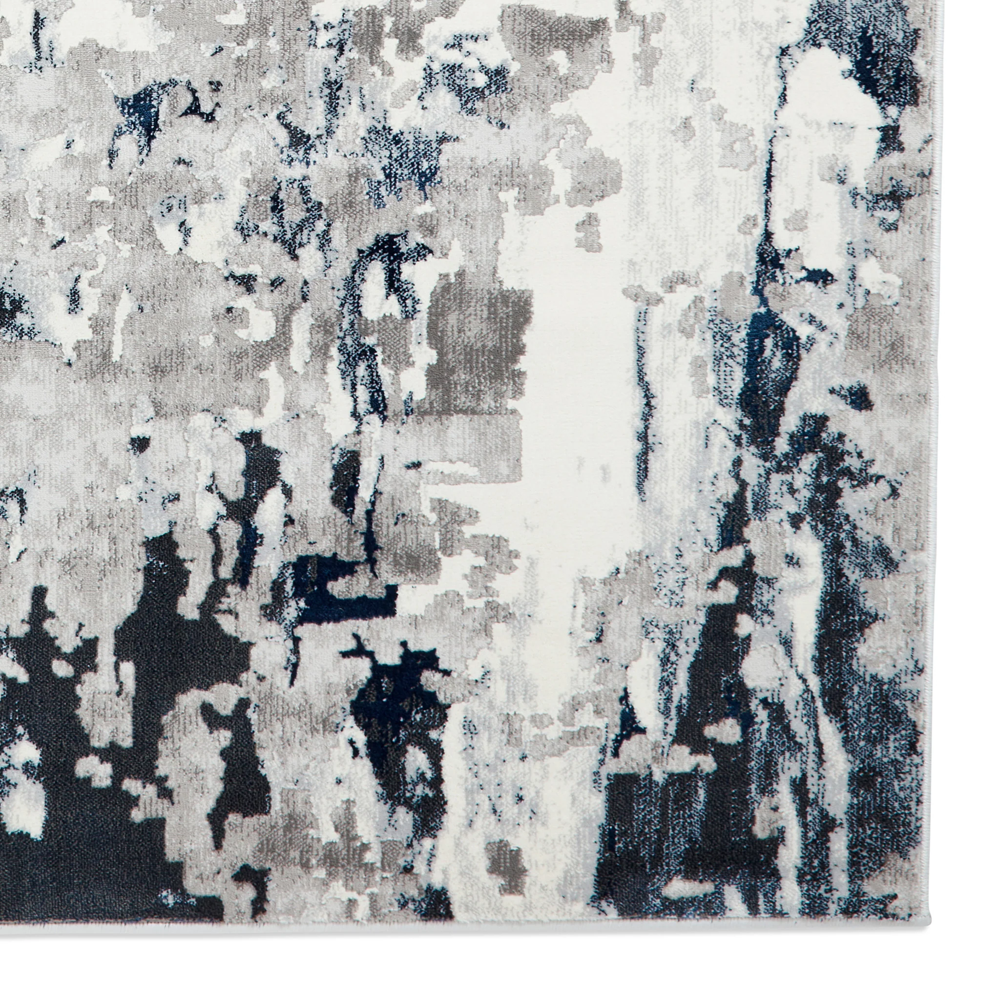 Aldrin Distressed Metallic Effect Rug - Image 23