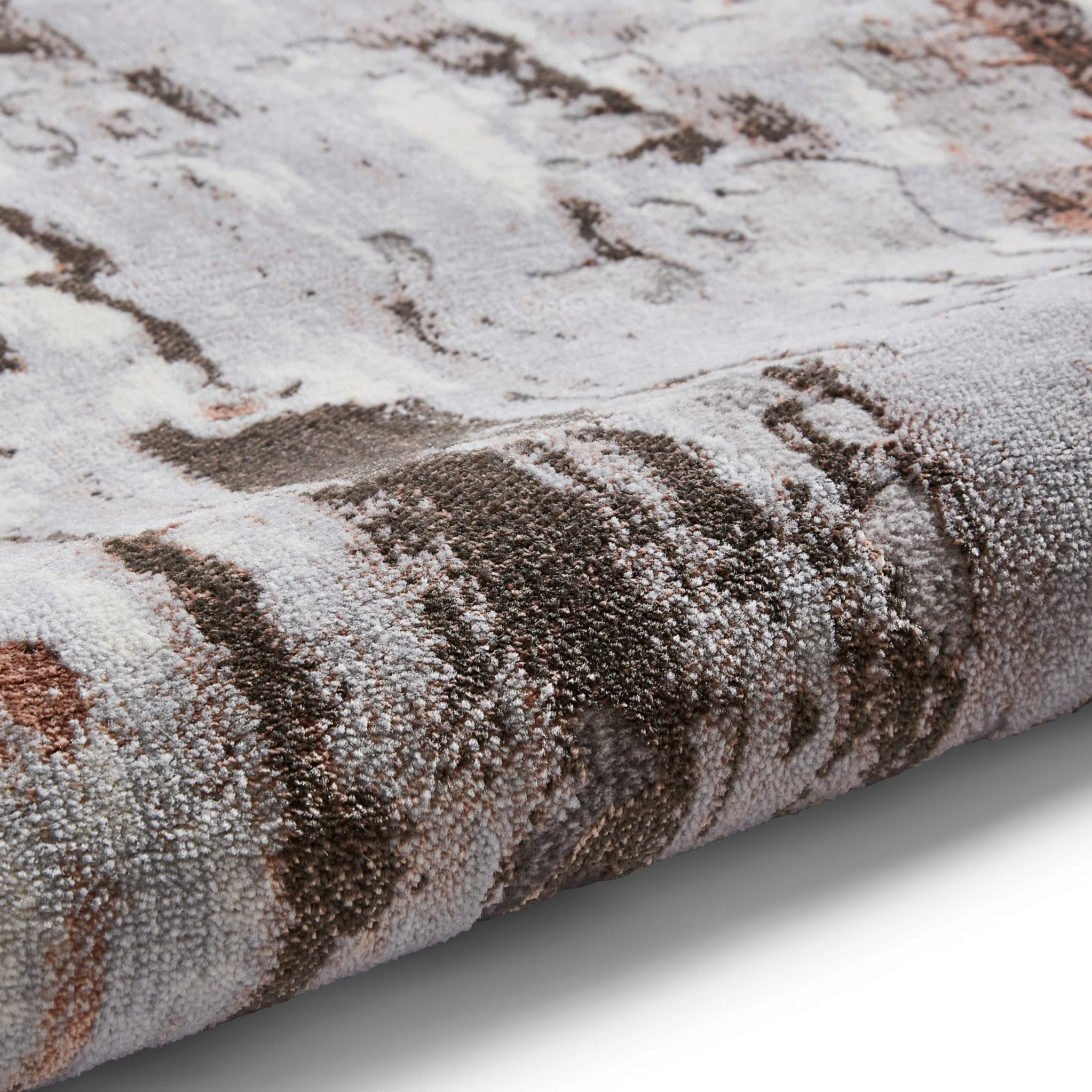 Aldrin Distressed Metallic Effect Rug - Image 28