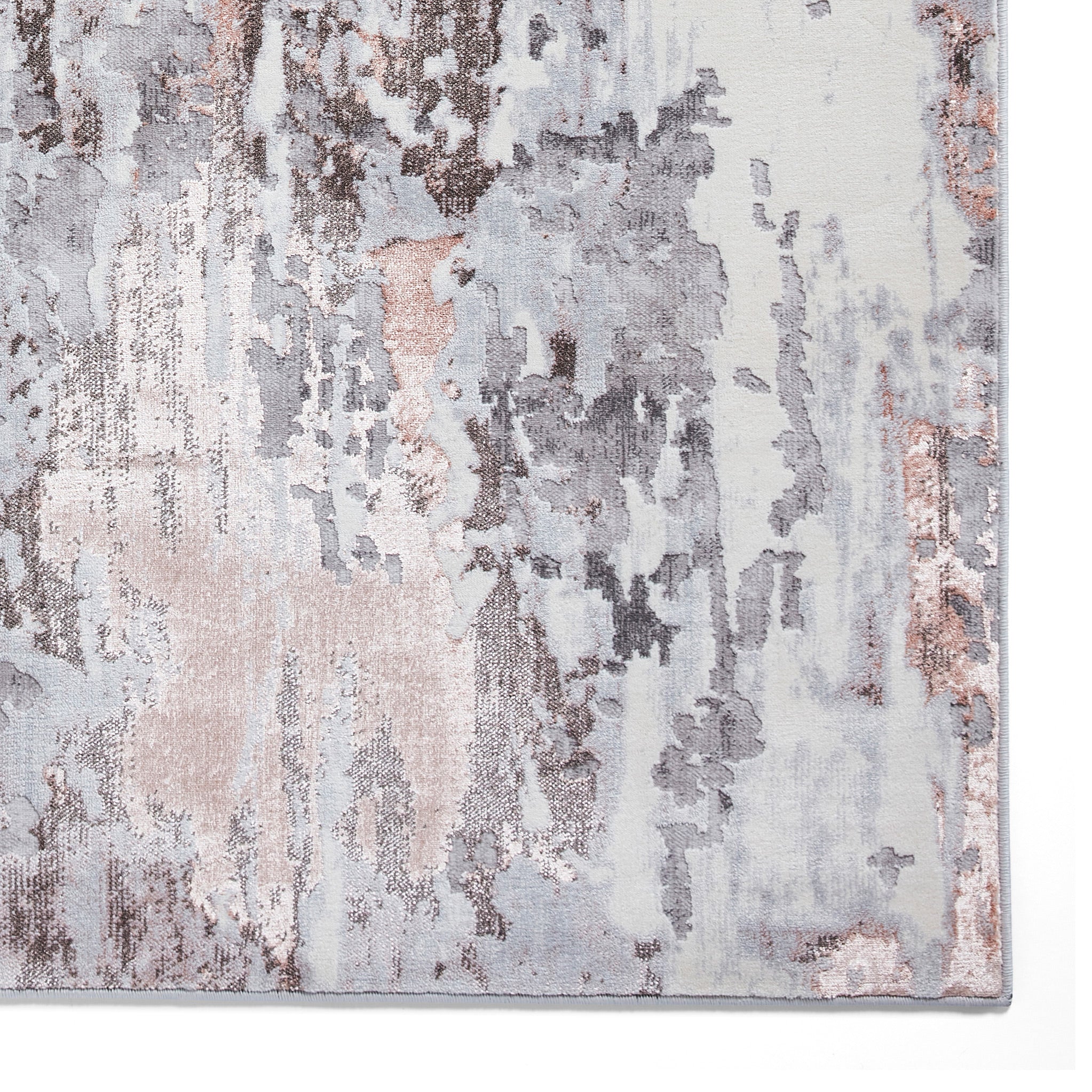 Aldrin Distressed Metallic Effect Rug - Image 31