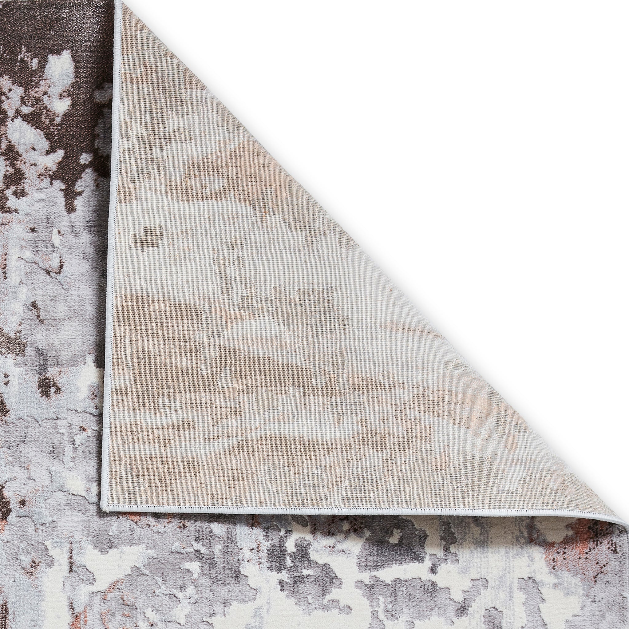 Aldrin Distressed Metallic Effect Rug - Image 32