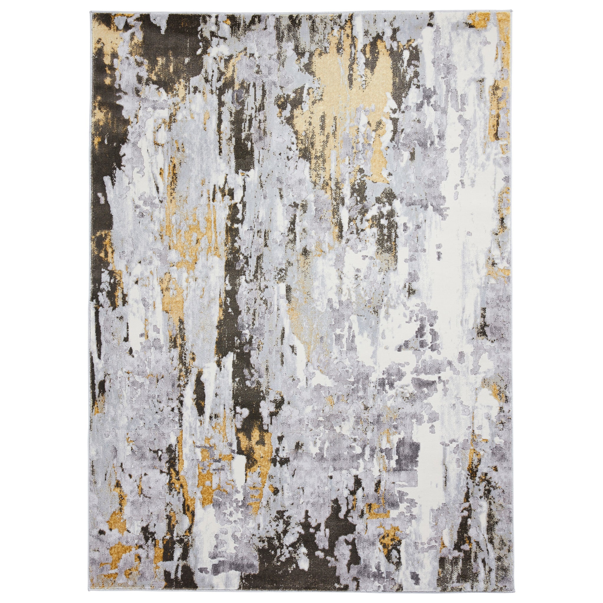 Aldrin Distressed Metallic Effect Rug - Image 33