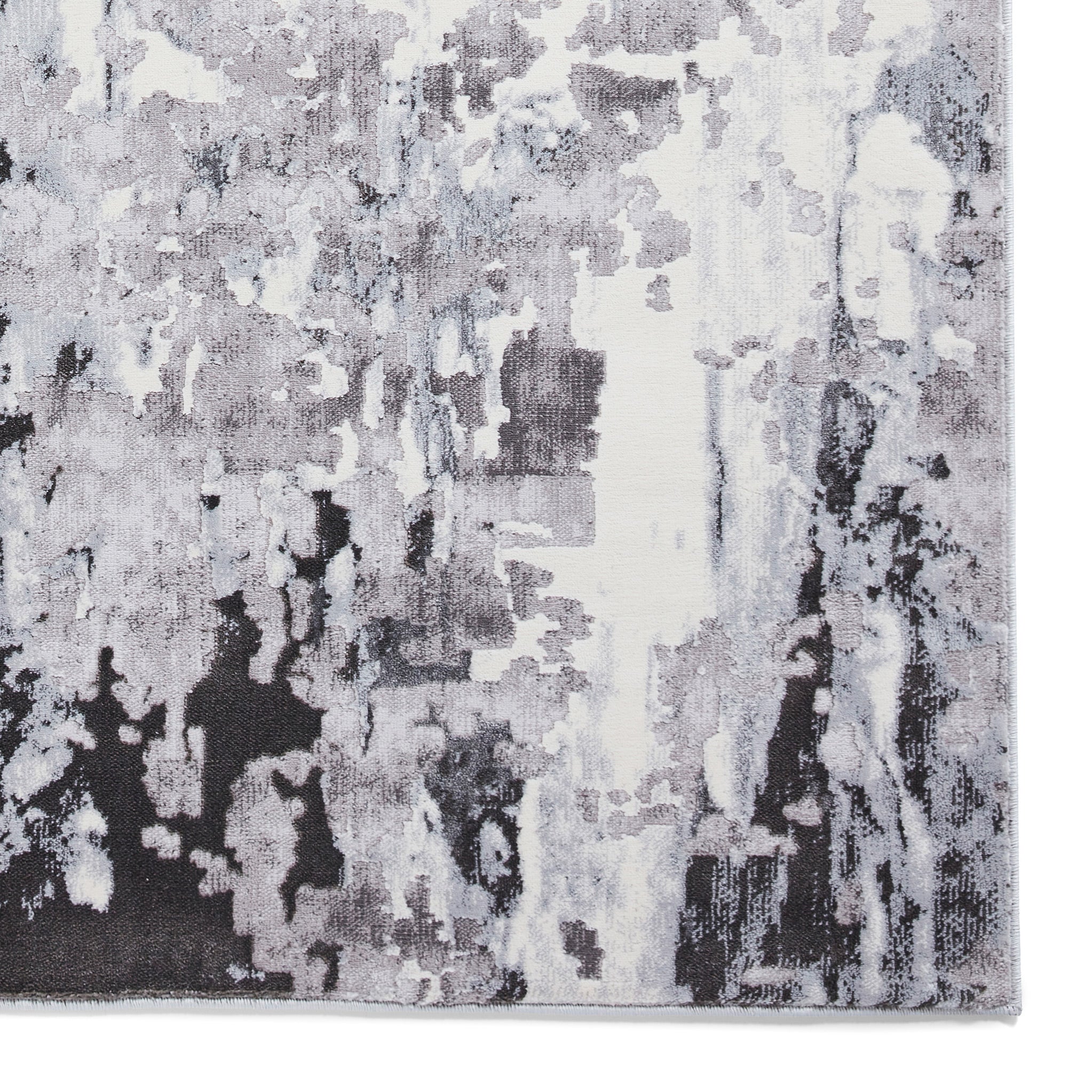 Aldrin Distressed Metallic Effect Rug - Image 7