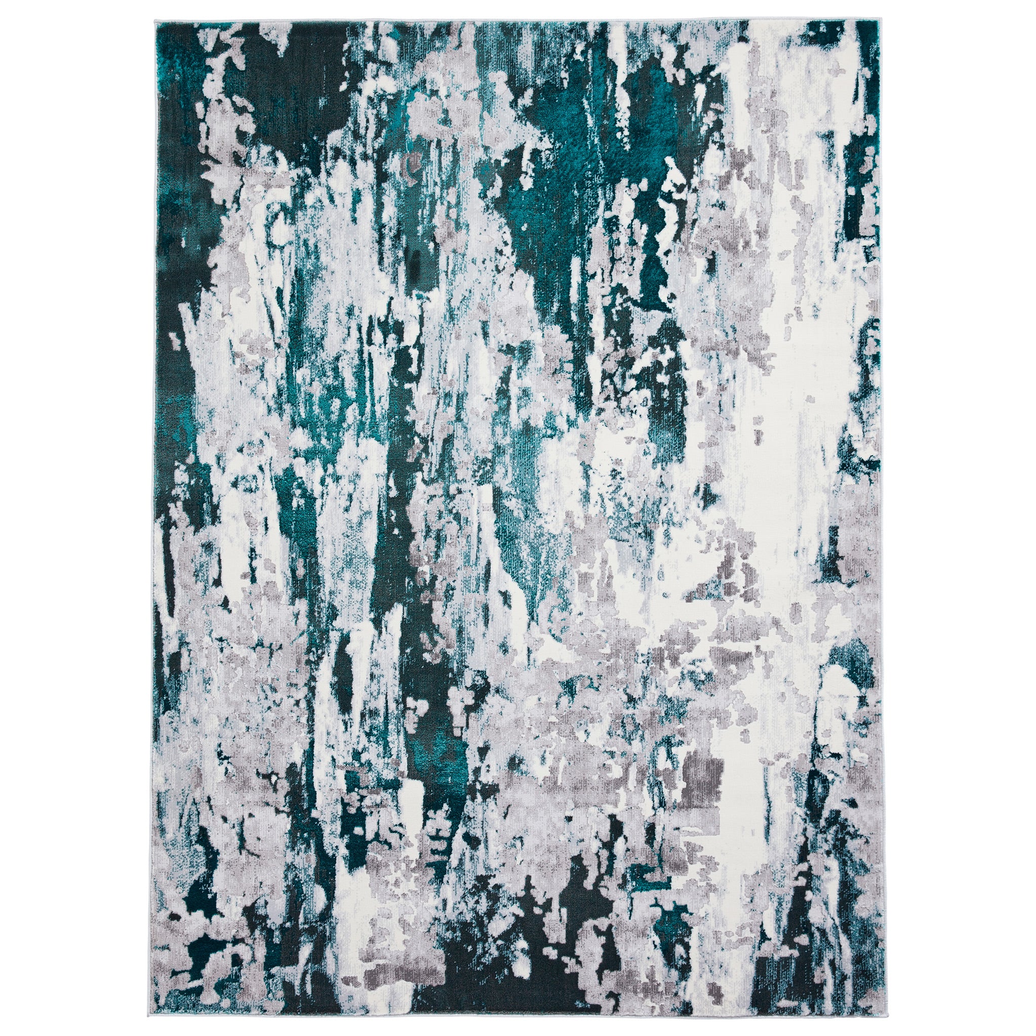 Aldrin Distressed Metallic Effect Rug - Image 9