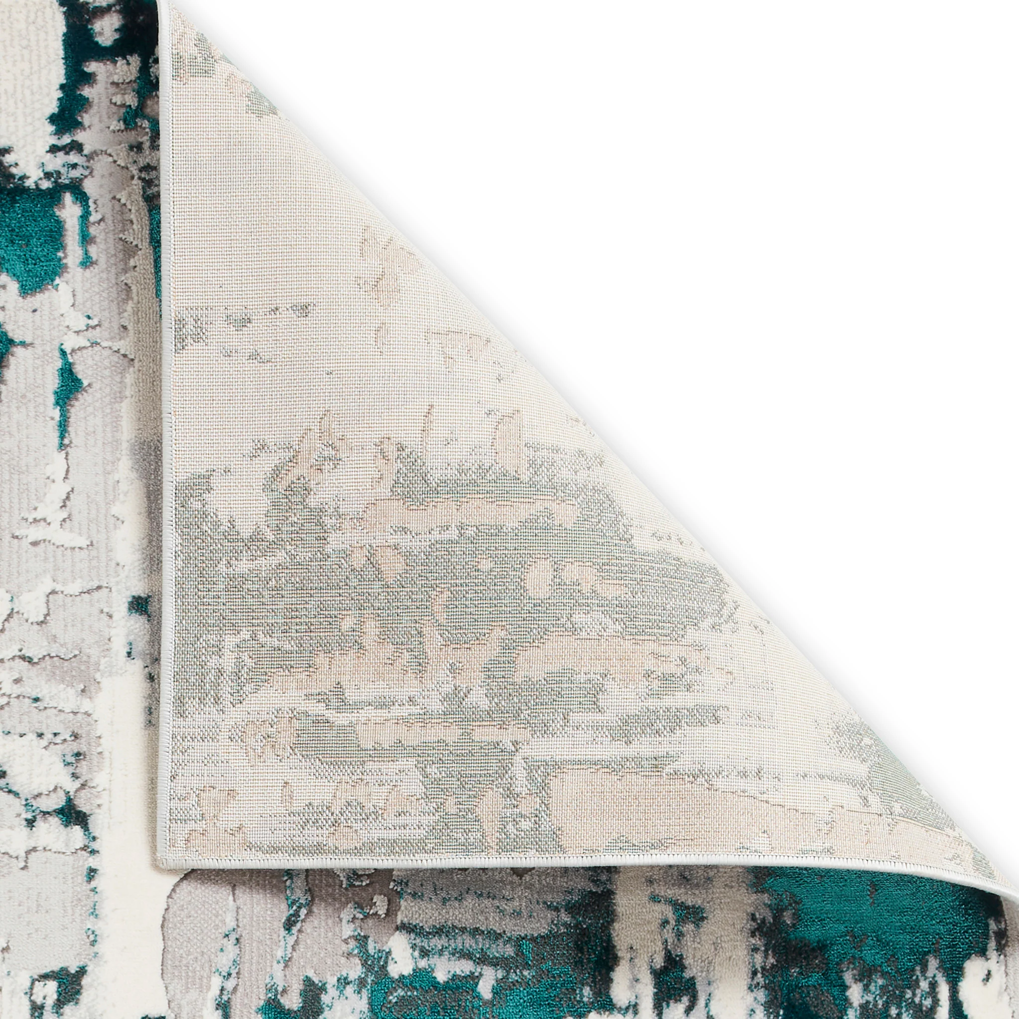 Aldrin Grey Distressed Patterned Rug - Image 16