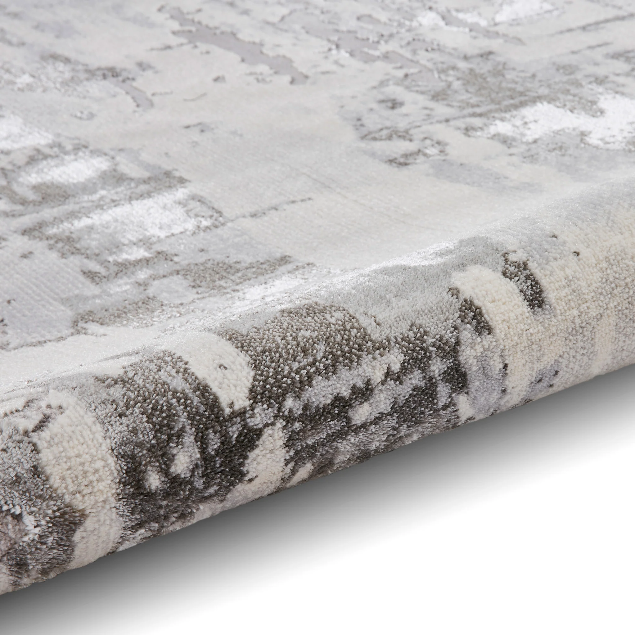 Aldrin Grey Distressed Patterned Rug - Image 20