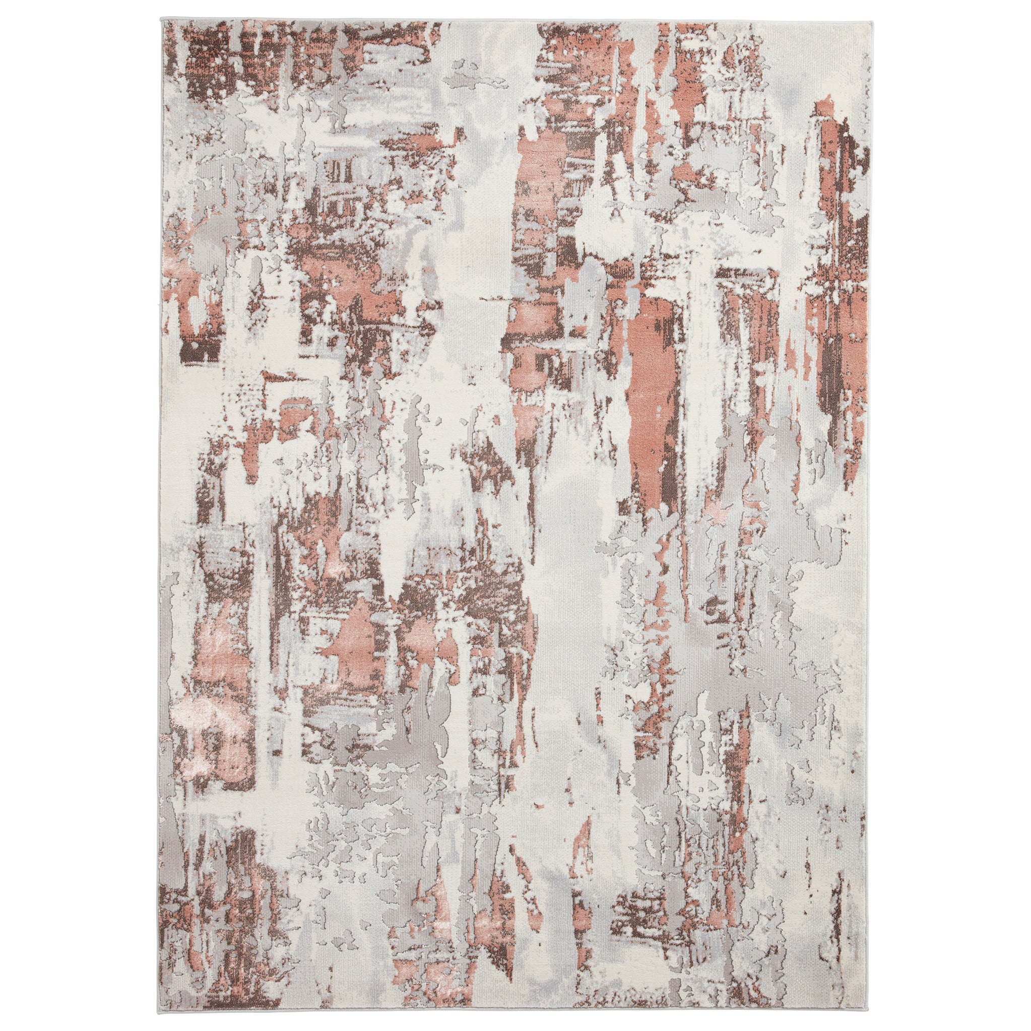 Aldrin Grey Distressed Patterned Rug - Image 33