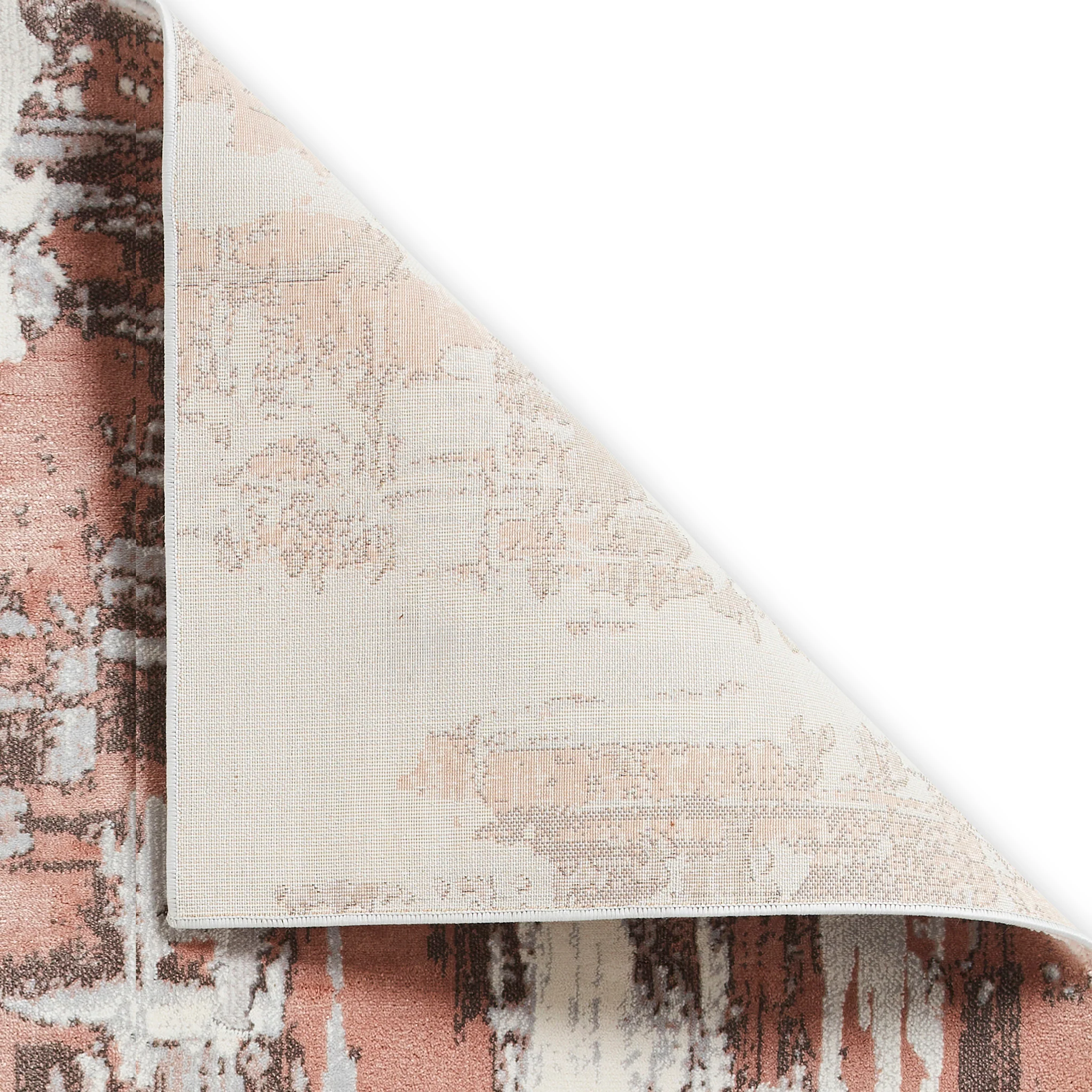 Aldrin Grey Distressed Patterned Rug - Image 40