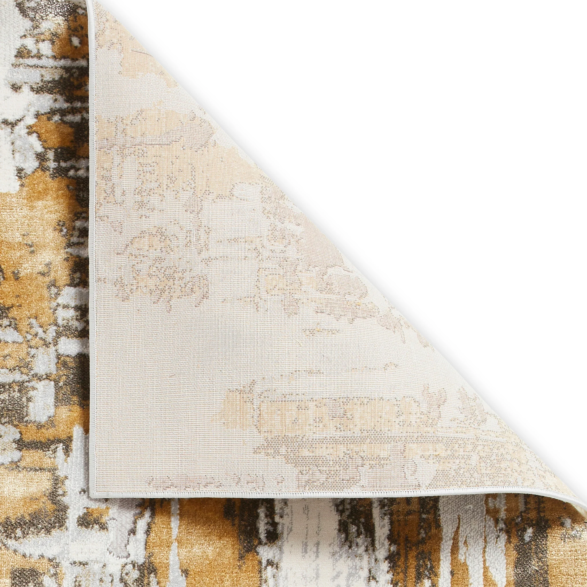 Aldrin Grey Distressed Patterned Rug - Image 8