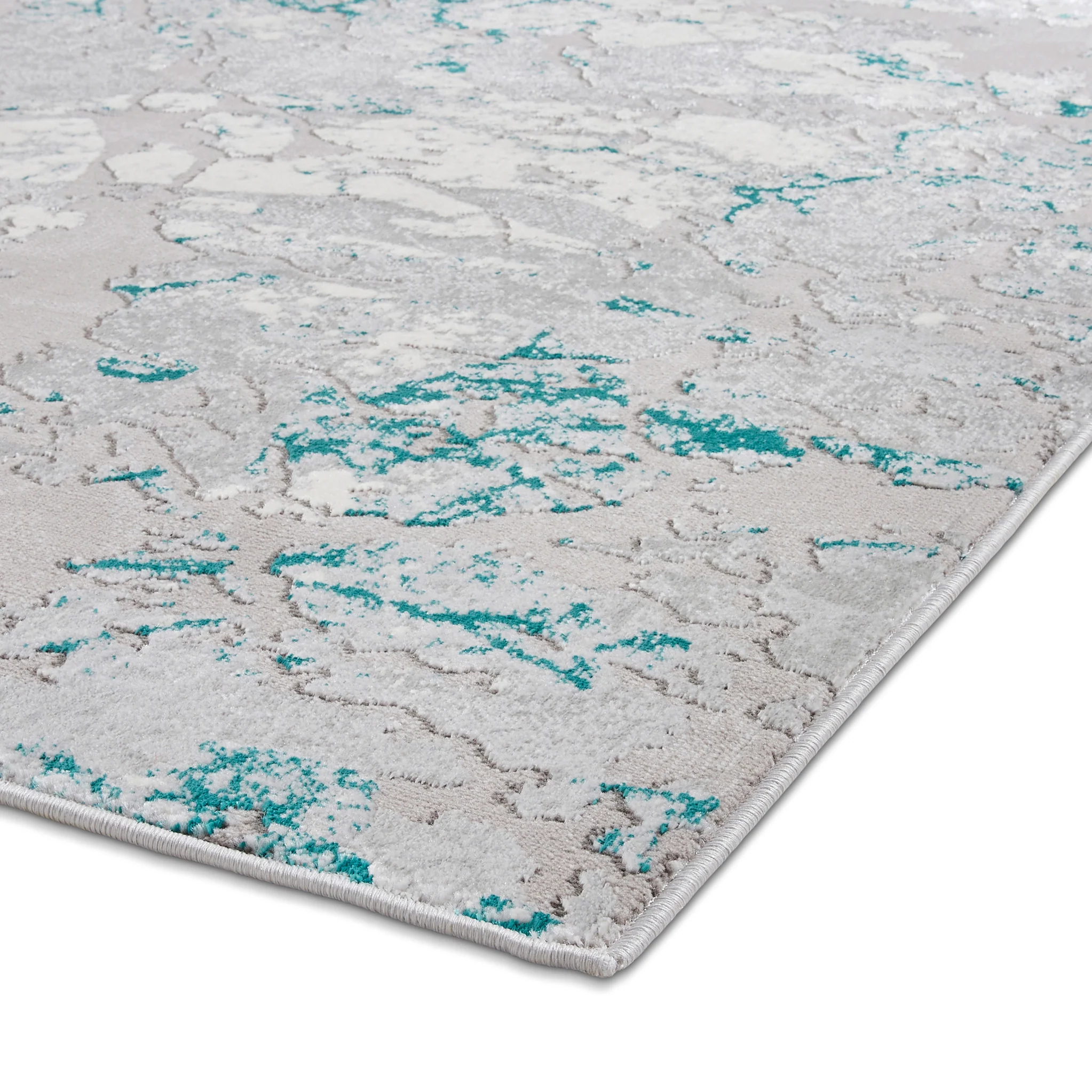 Aldrin Grey Marble Effect Rug - Image 13