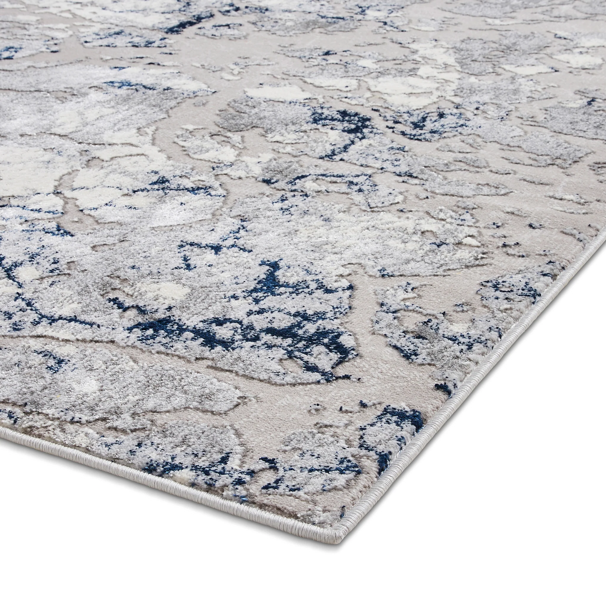 Aldrin Grey Marble Effect Rug - Image 29