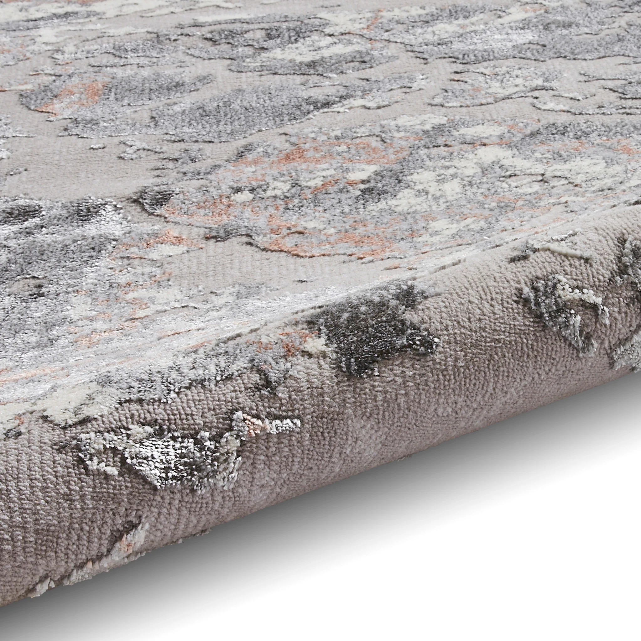 Aldrin Grey Marble Effect Rug - Image 36