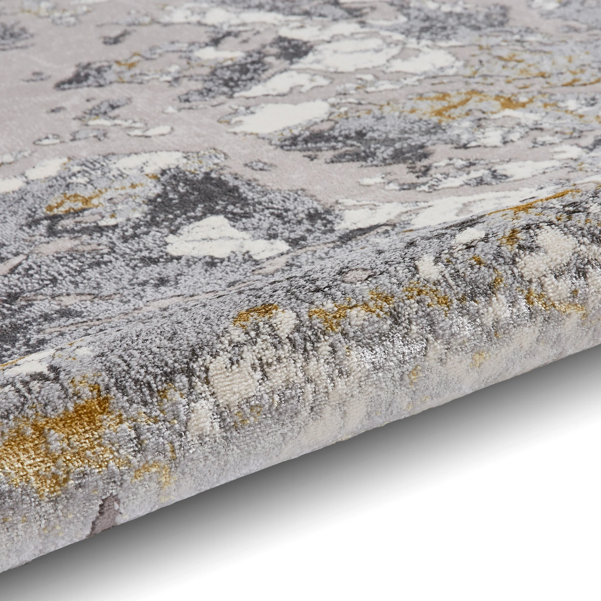 Aldrin Grey Marble Effect Rug - Image 4