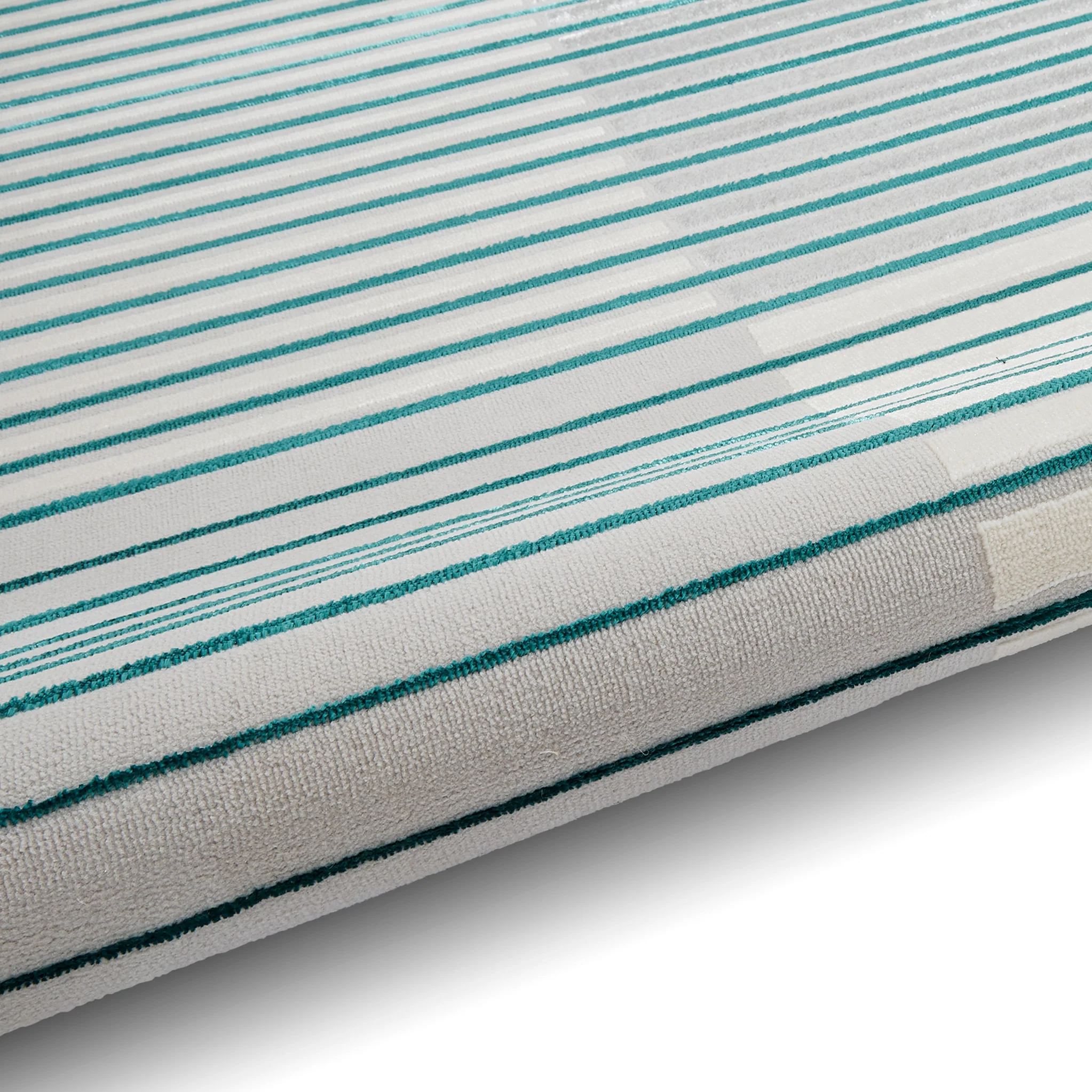 Aldrin Grey Striped Patterned Rug - Image 12