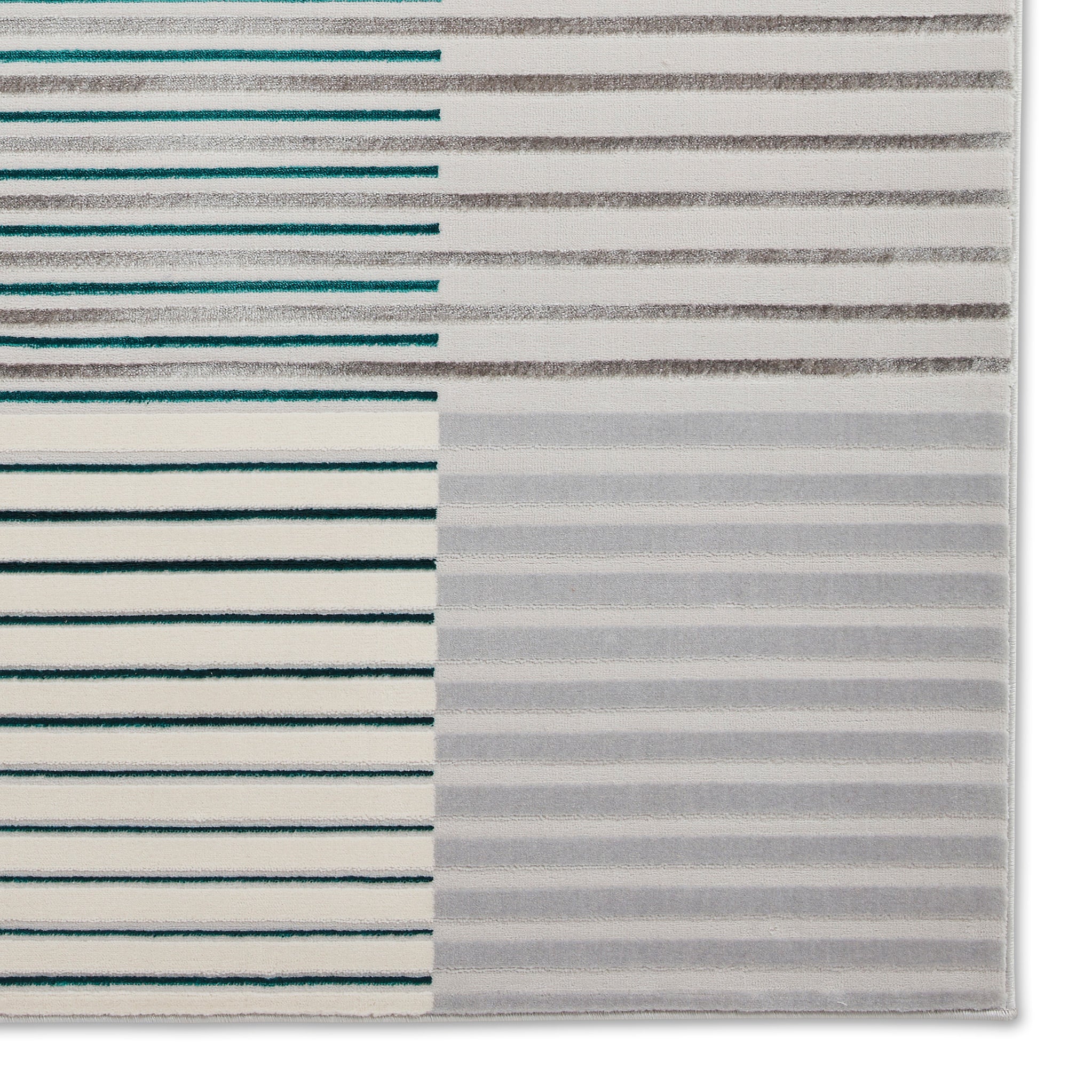 Aldrin Grey Striped Patterned Rug - Image 14