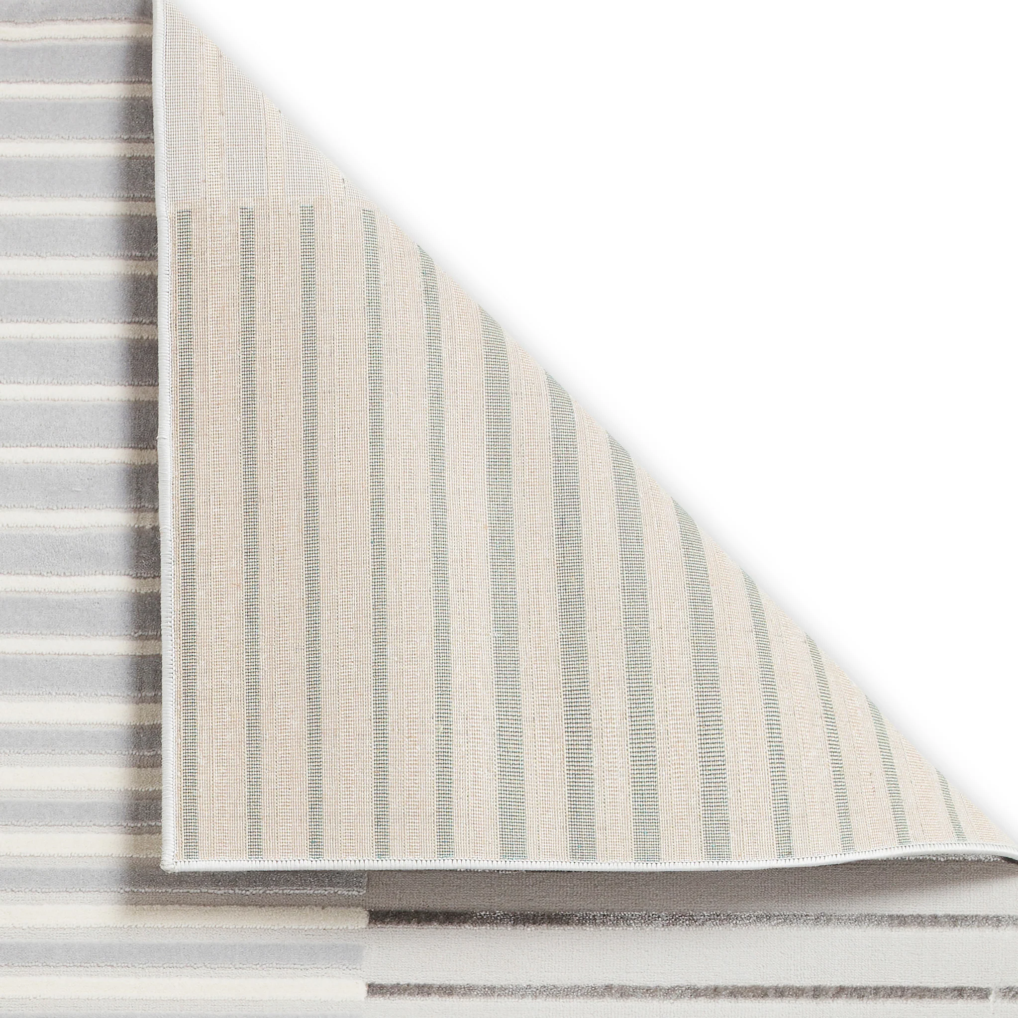 Aldrin Grey Striped Patterned Rug - Image 16