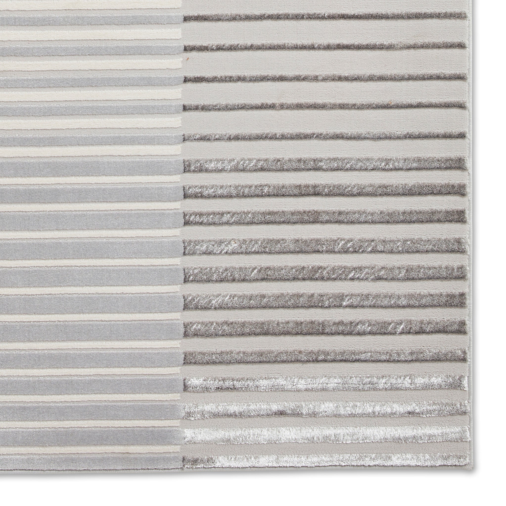 Aldrin Grey Striped Patterned Rug - Image 22