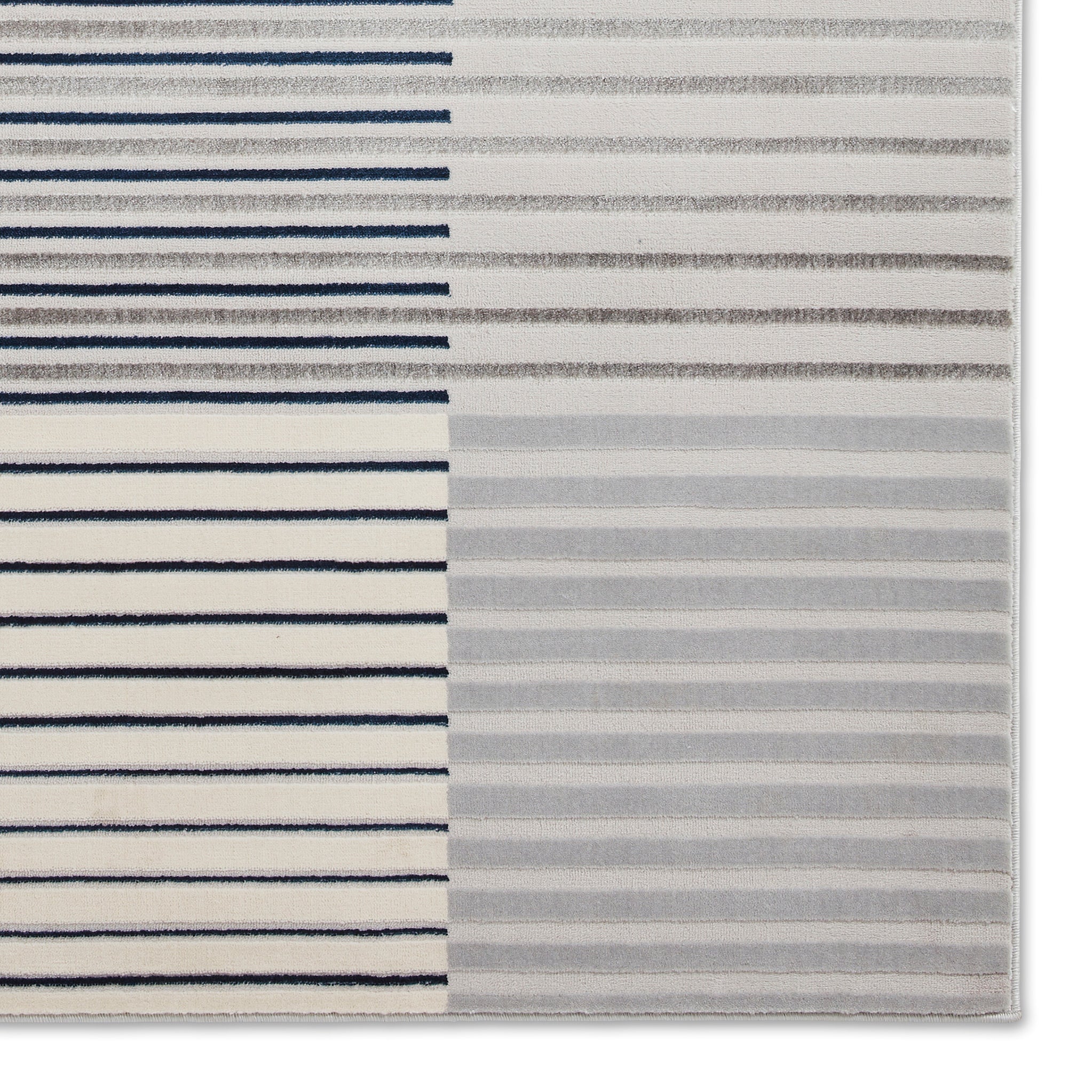 Aldrin Grey Striped Patterned Rug - Image 31