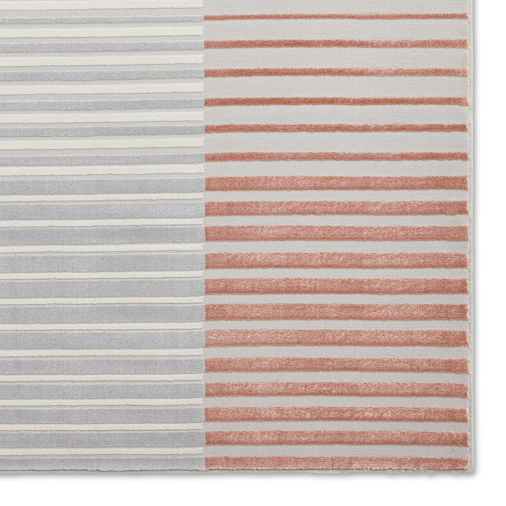 Aldrin Grey Striped Patterned Rug - Image 39
