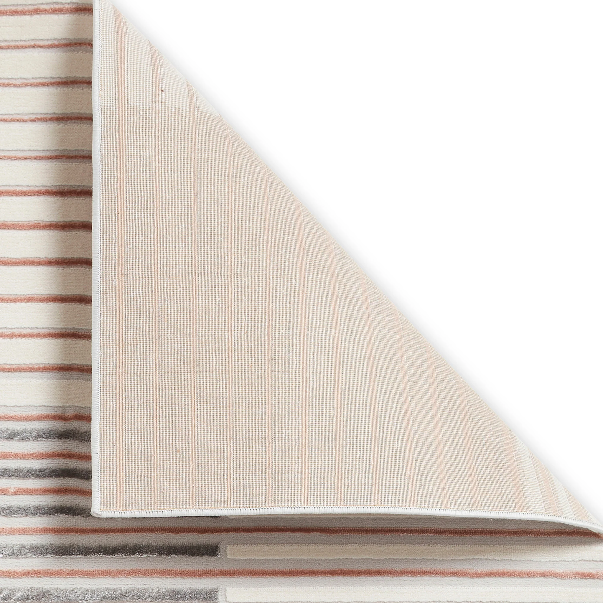 Aldrin Grey Striped Patterned Rug - Image 40