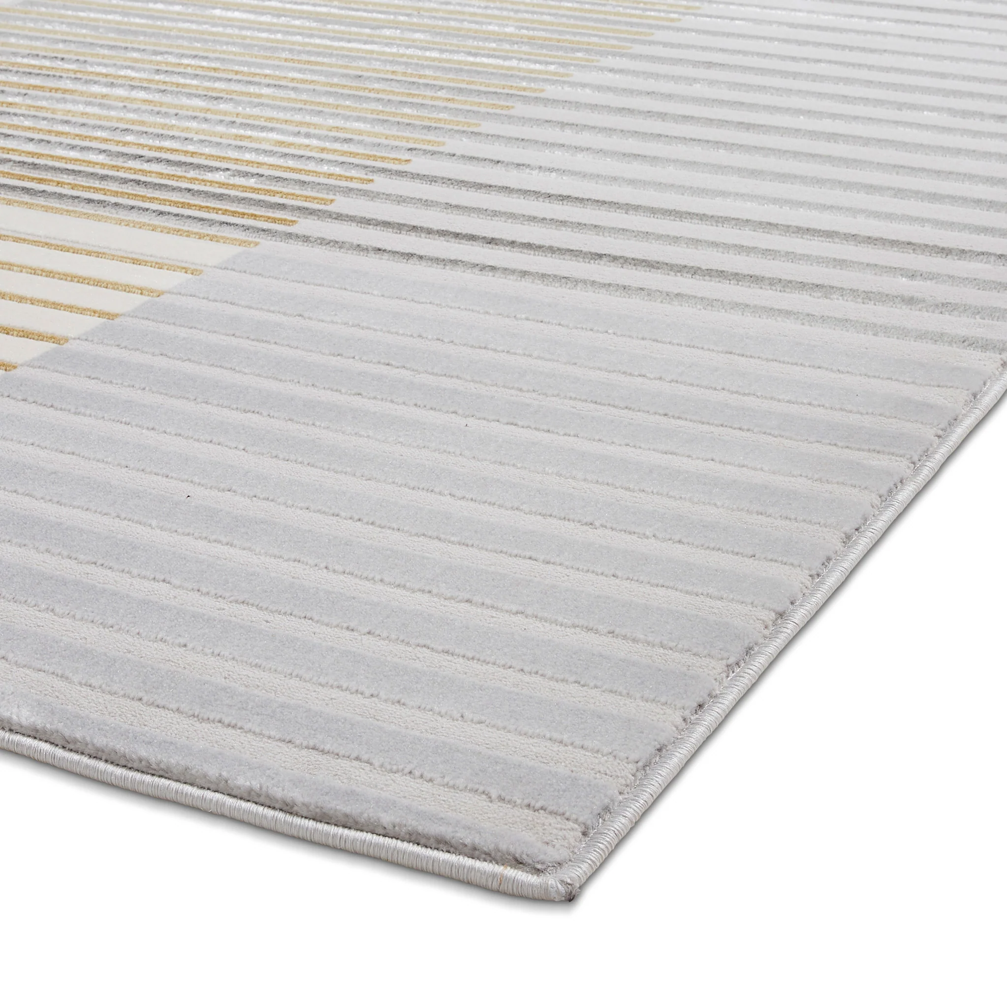 Aldrin Grey Striped Patterned Rug - Image 5
