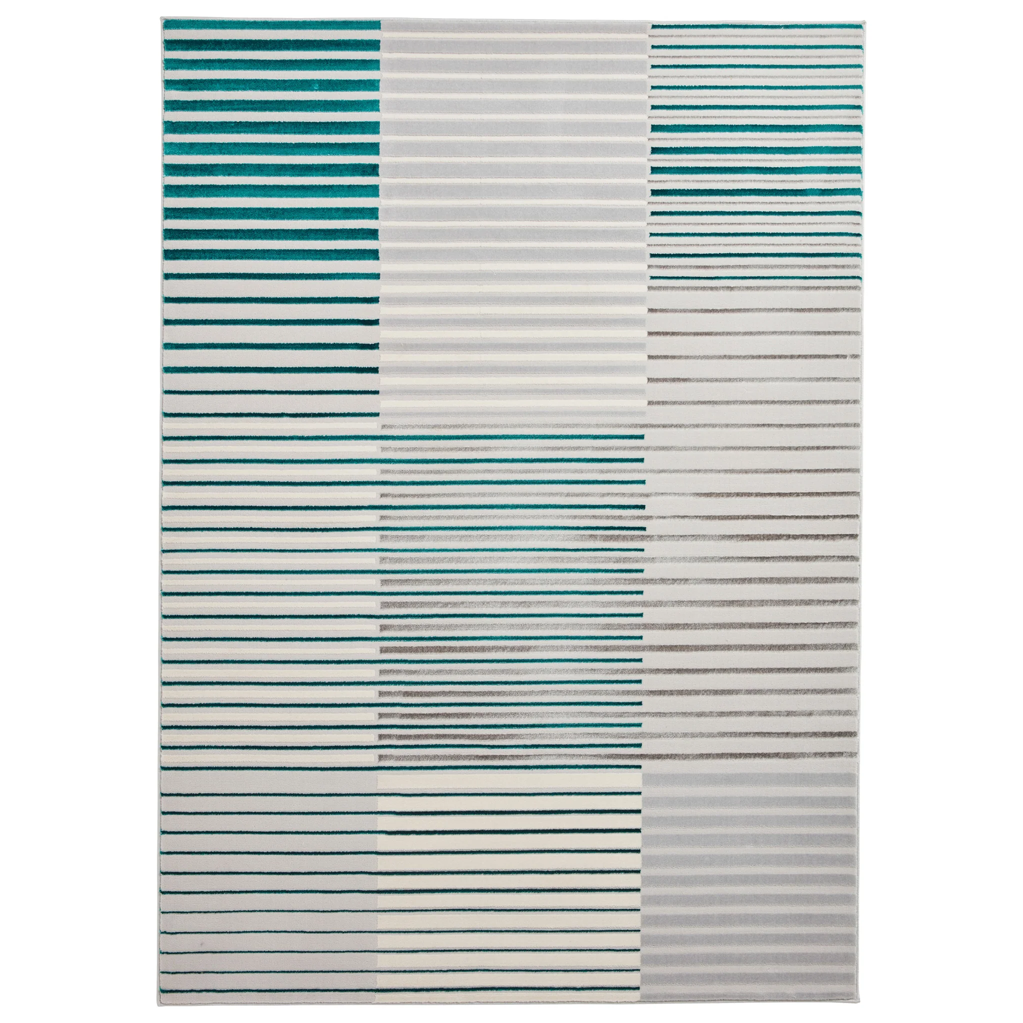 Aldrin Grey Striped Patterned Rug - Image 9