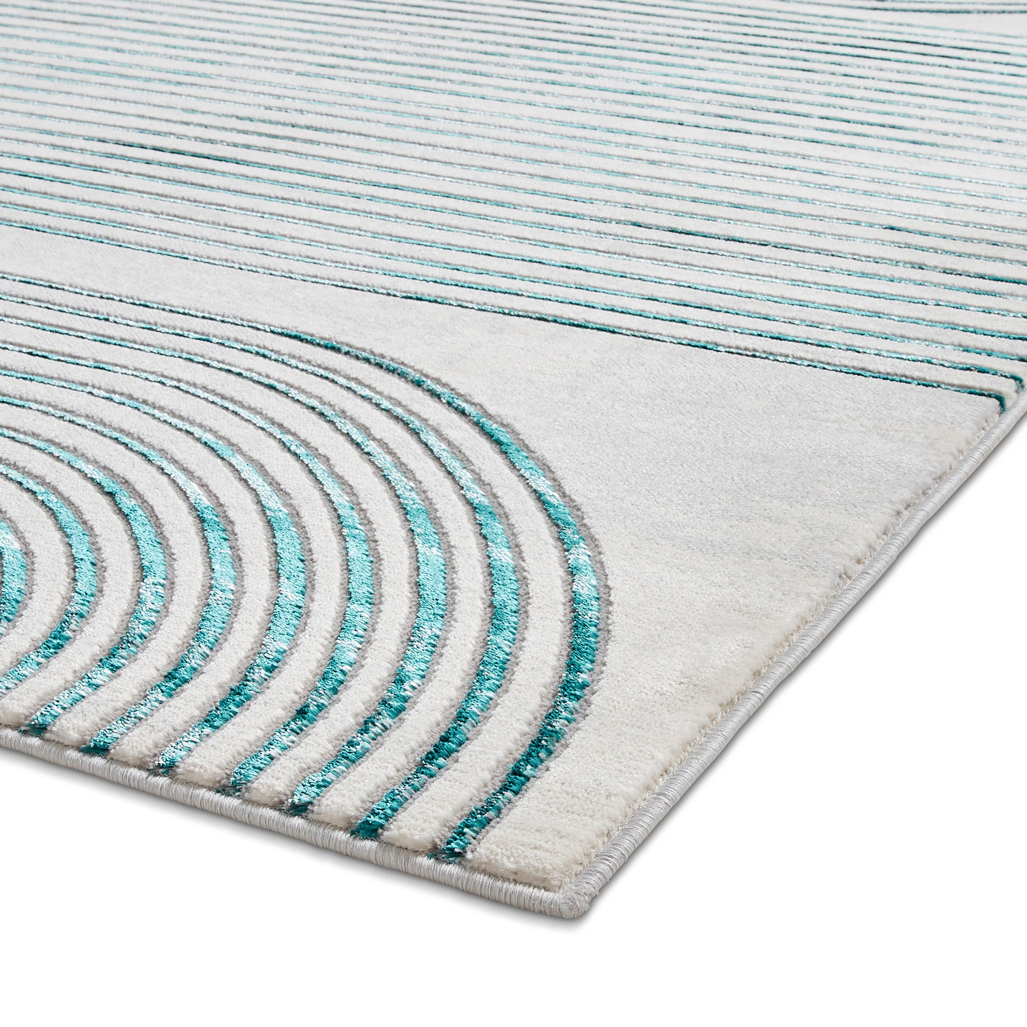 Aldrin Grey Swirl Patterned Rug - Image 13