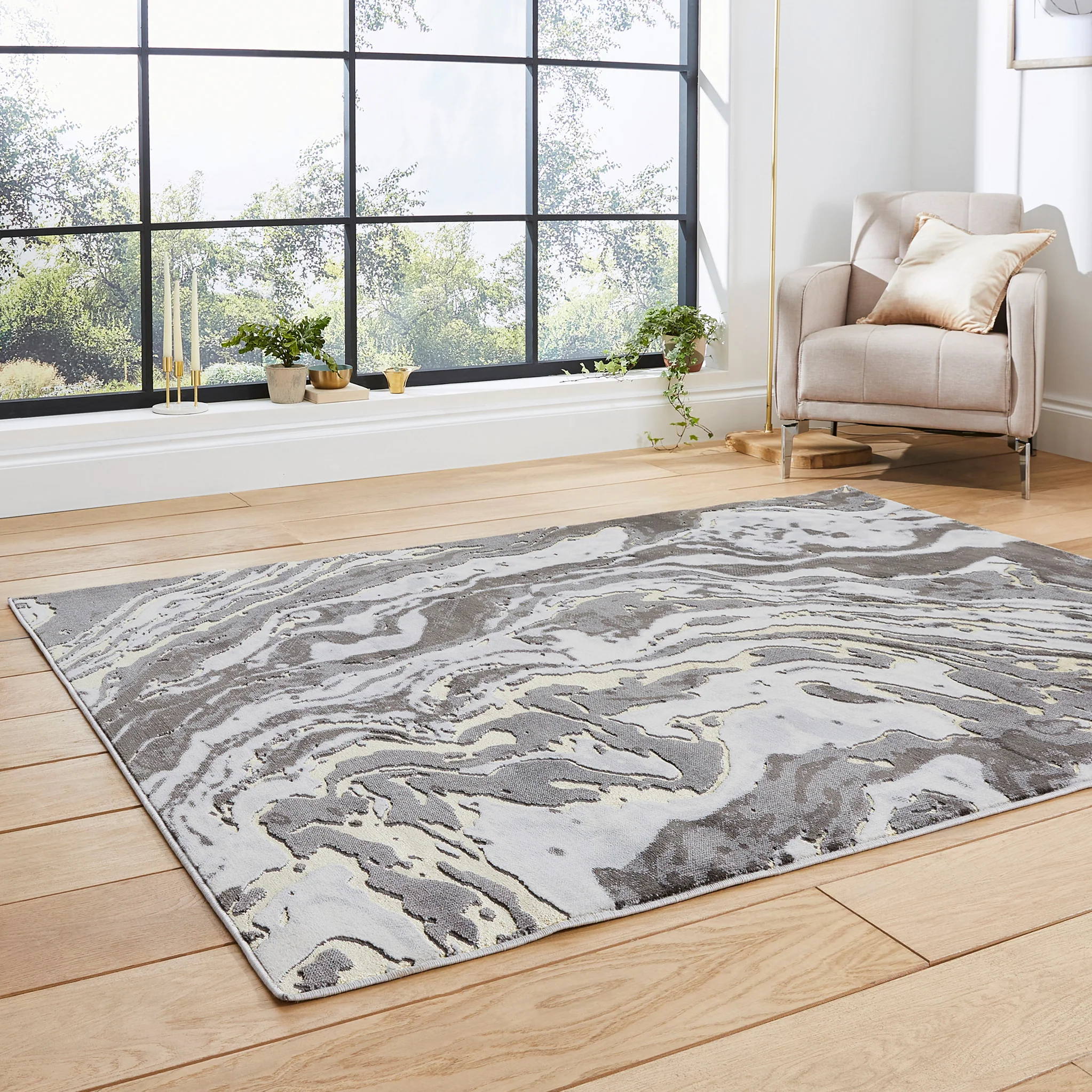 Aldrin Marble Swirl Rug - Image 11