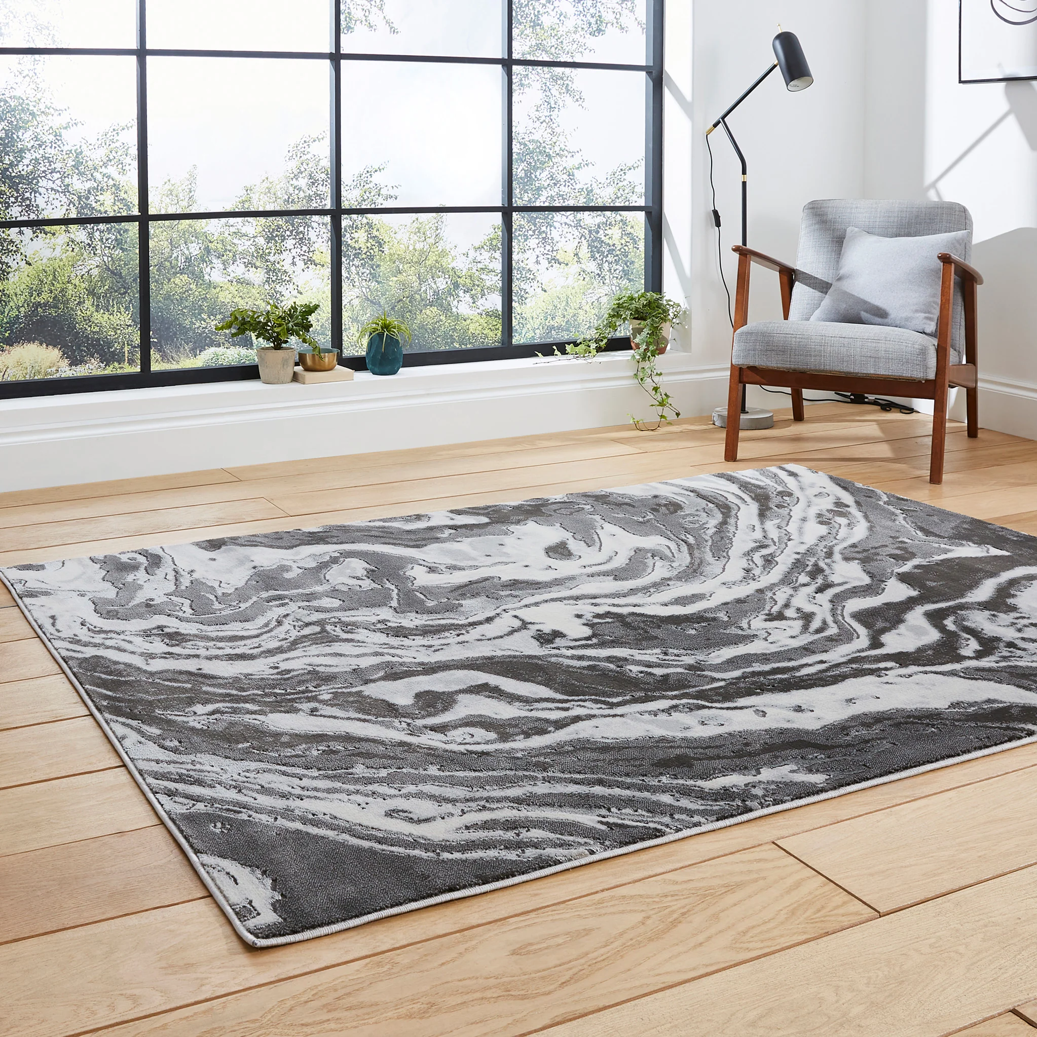 Aldrin Marble Swirl Rug - Image 3