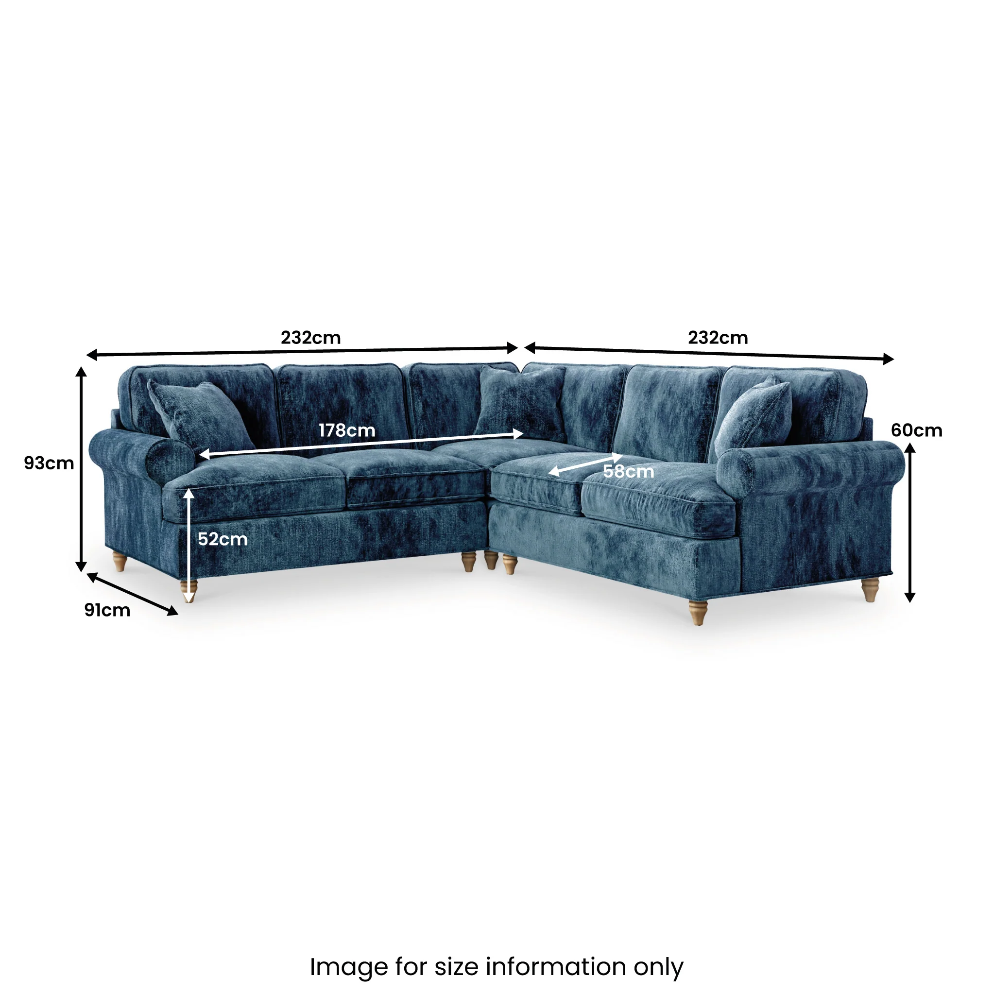 Alfie Large Corner Sofa - Image 46