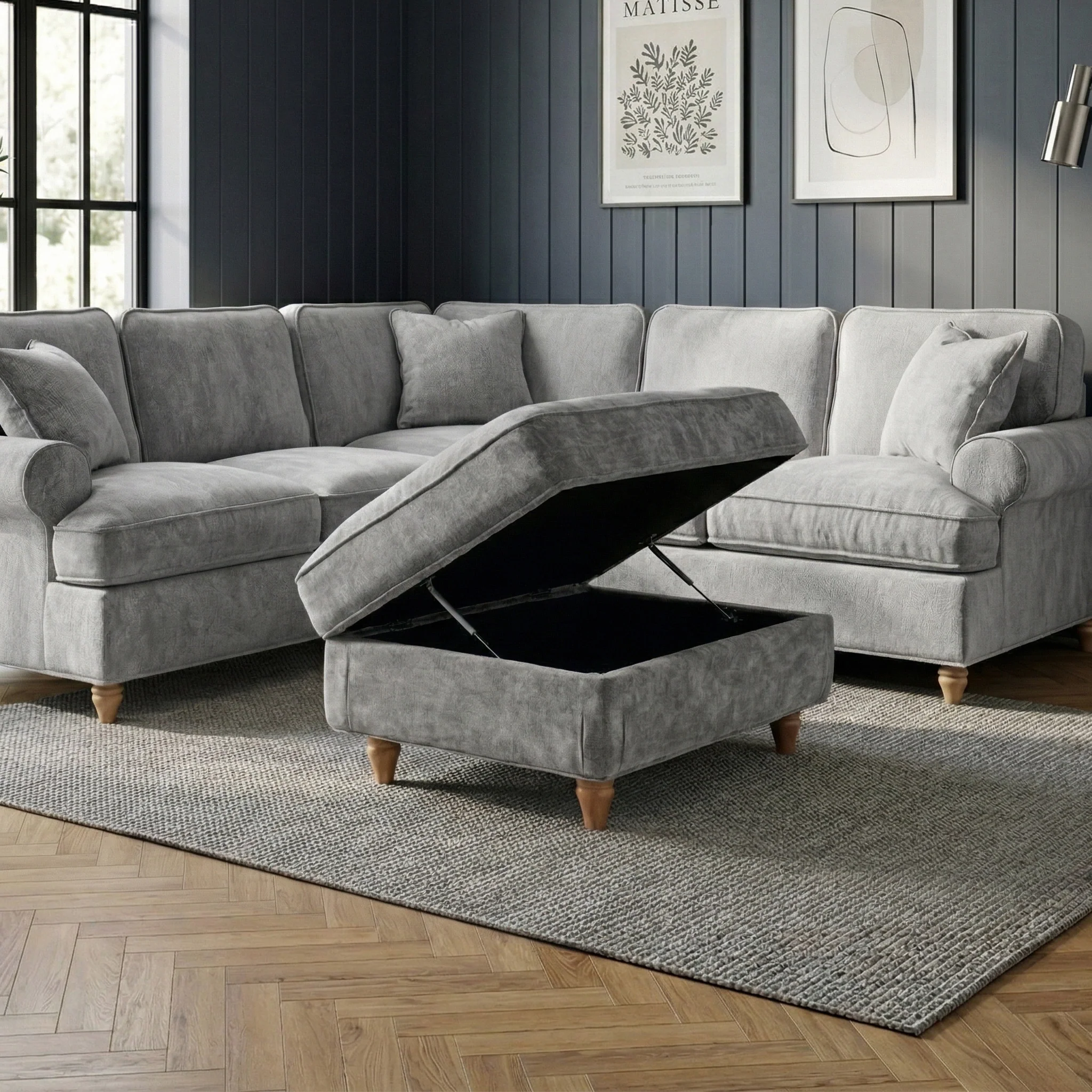 Alfie XL Storage Footstool - Image 26